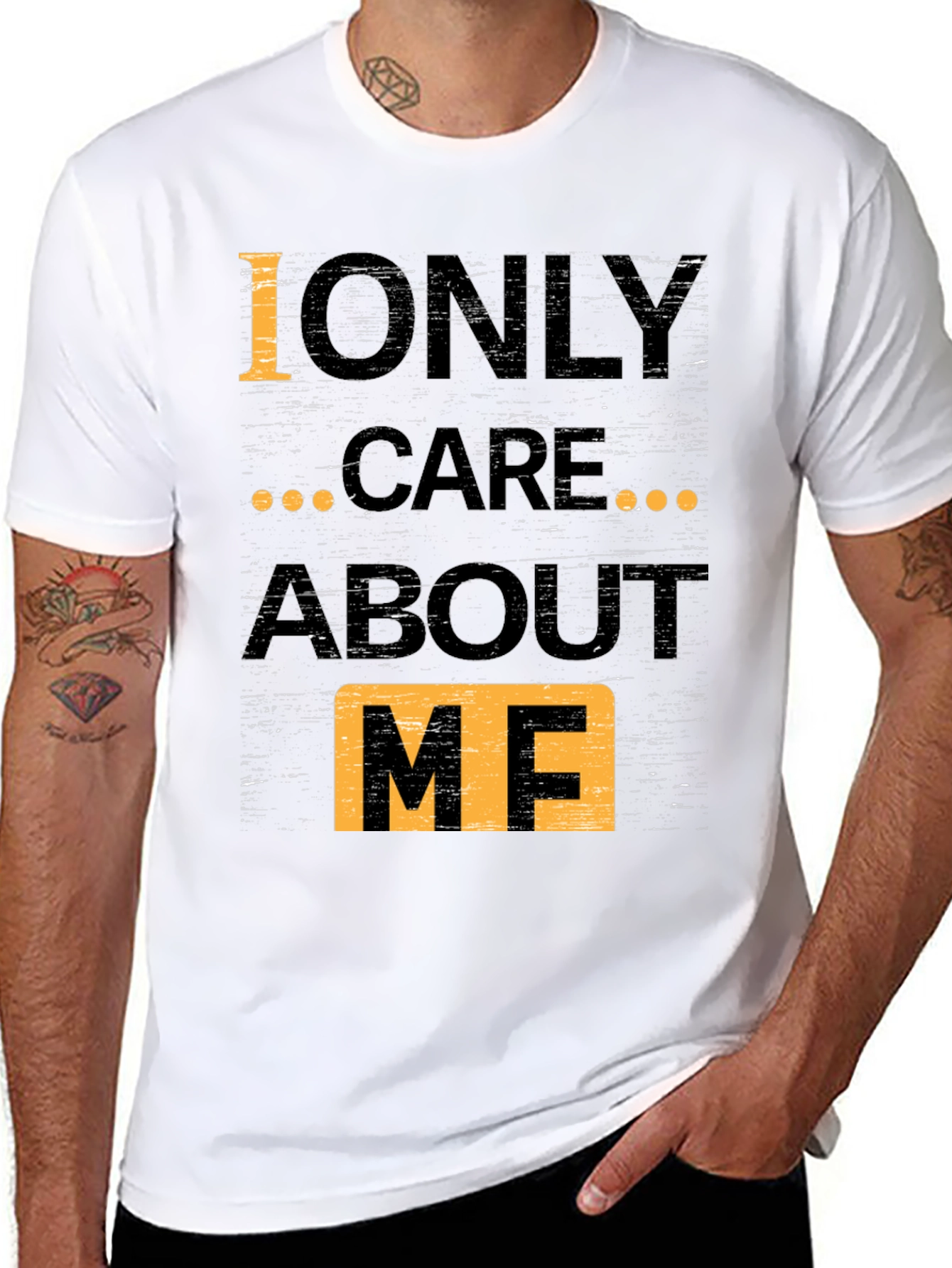 I Only Care About Me Graphic Tee - Black