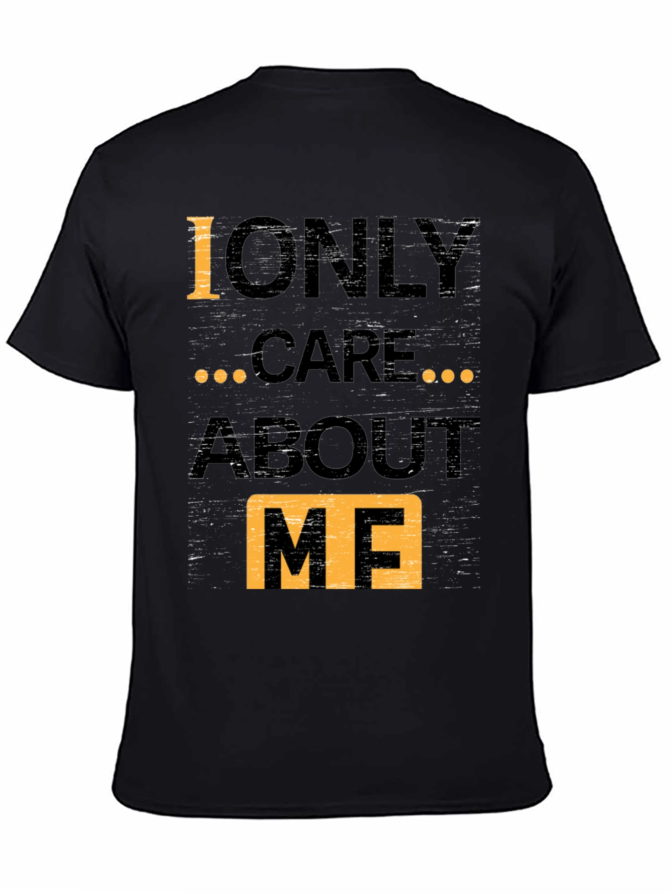 I Only Care About Me Graphic Tee - Black