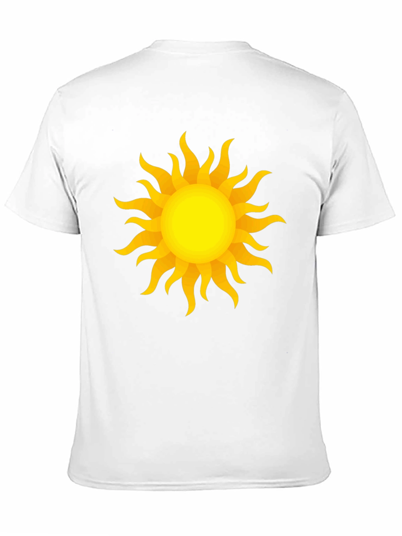 Radiant Sun Graphic Tee - Stylish Black Cotton T-Shirt