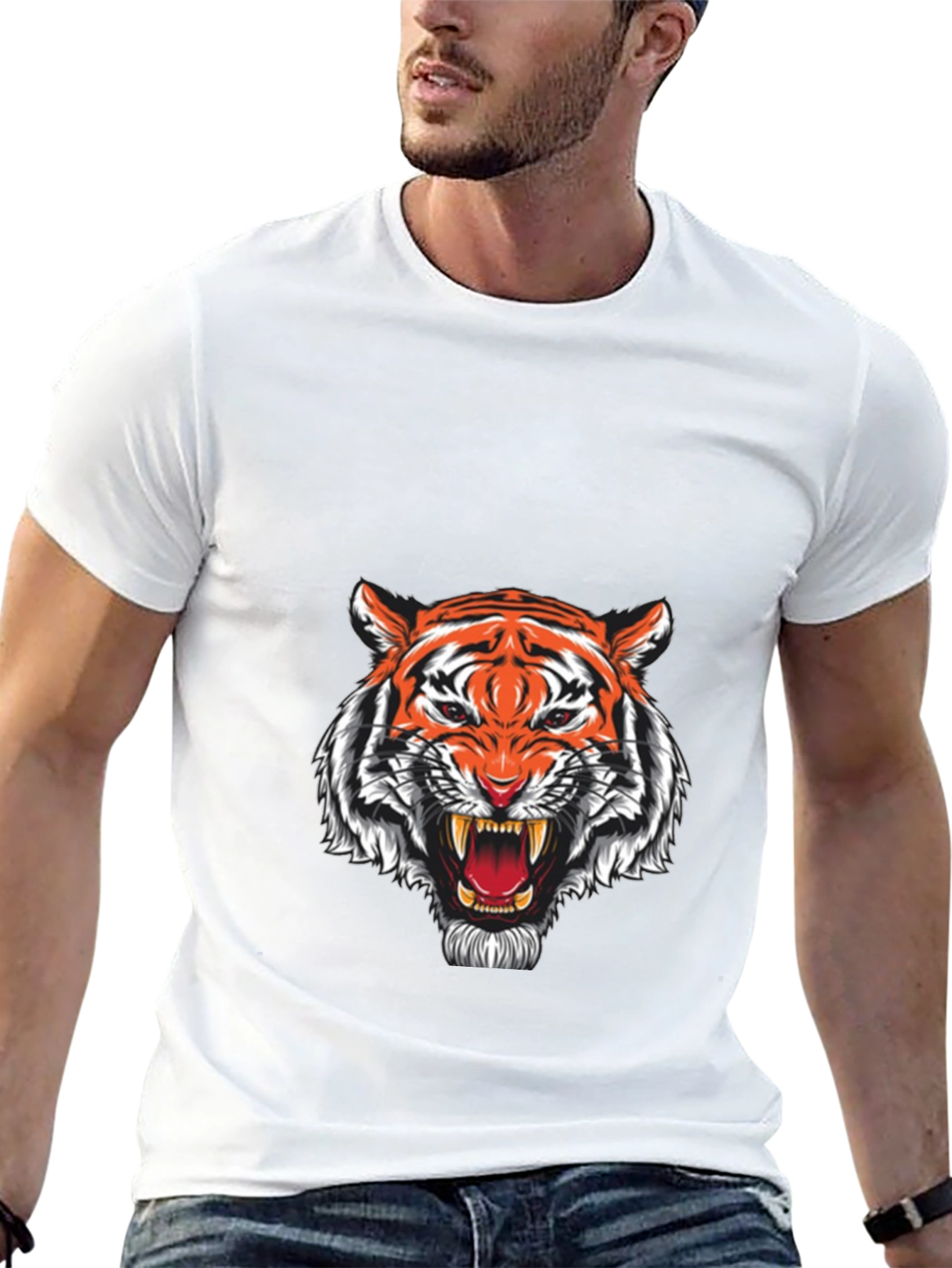 Black Tiger Graphic T-Shirt - Fierce Style