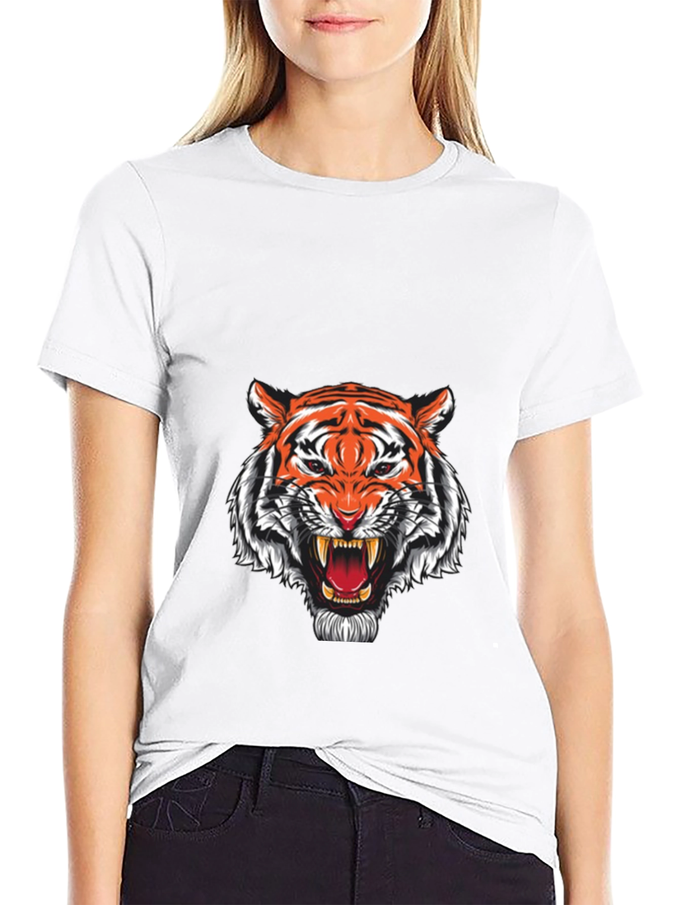 Black Tiger Graphic T-Shirt - Fierce Style