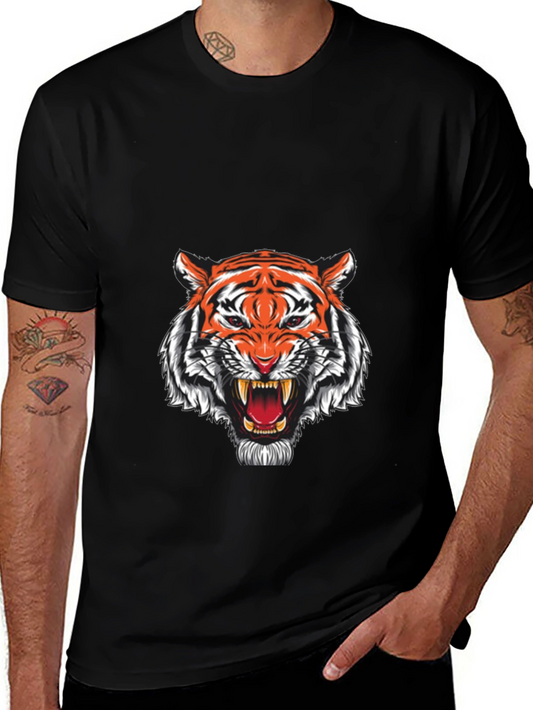 Black Tiger Graphic T-Shirt - Fierce Style