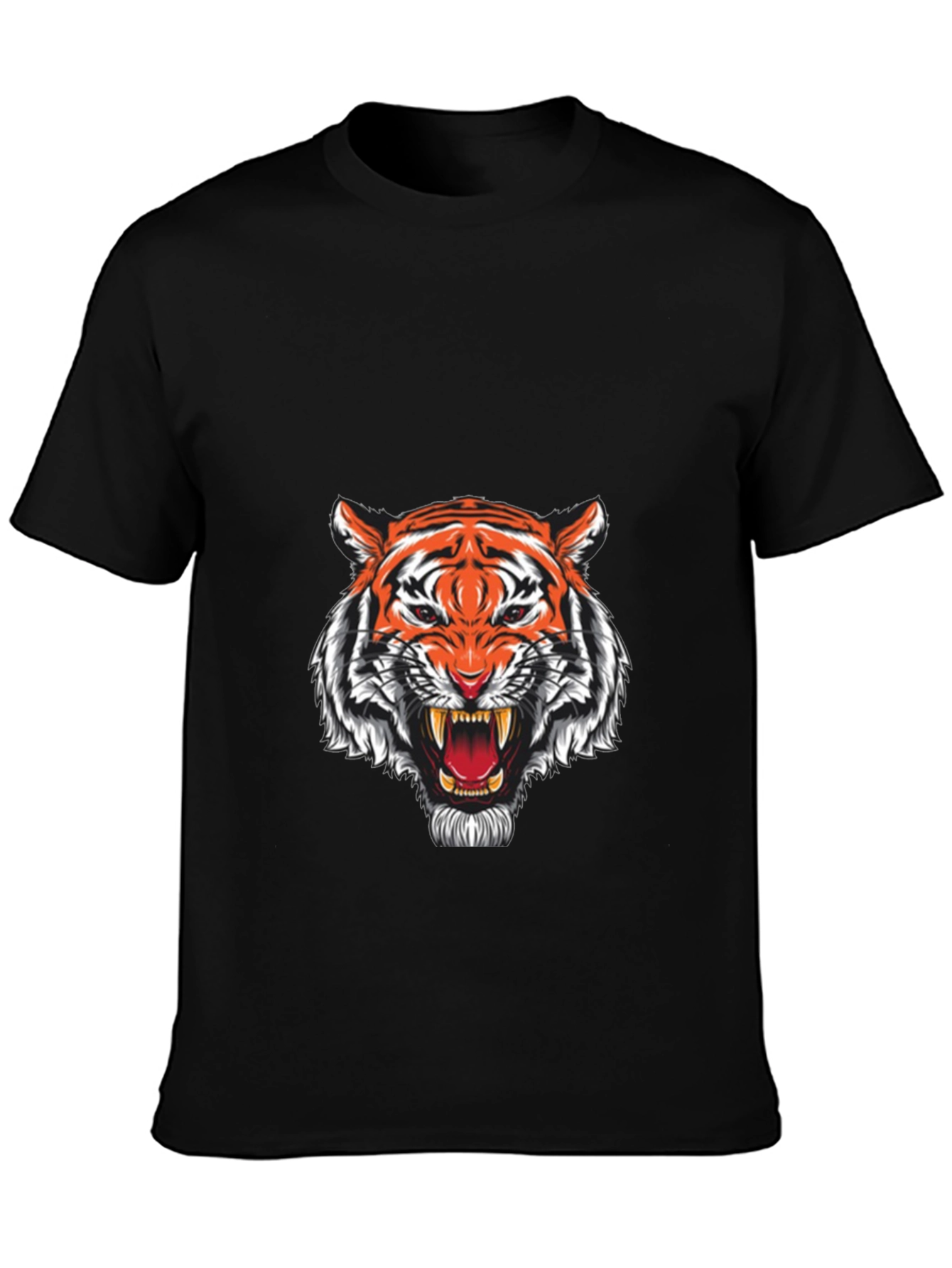 Black Tiger Graphic T-Shirt - Fierce Style
