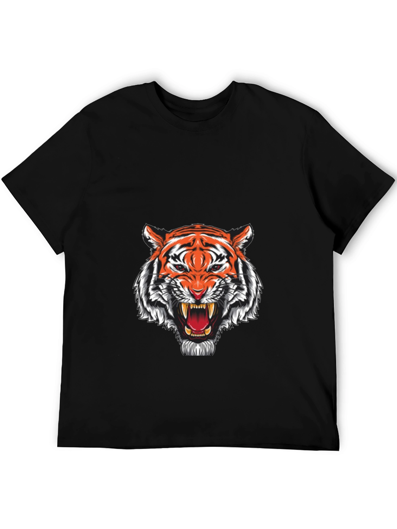 Black Tiger Graphic T-Shirt - Fierce Style