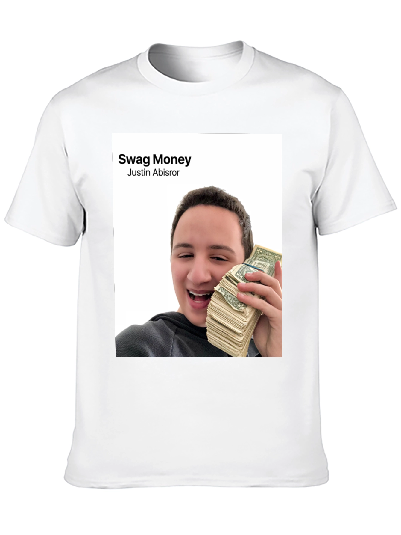 Swag Money Justin Abisror Black T-Shirt