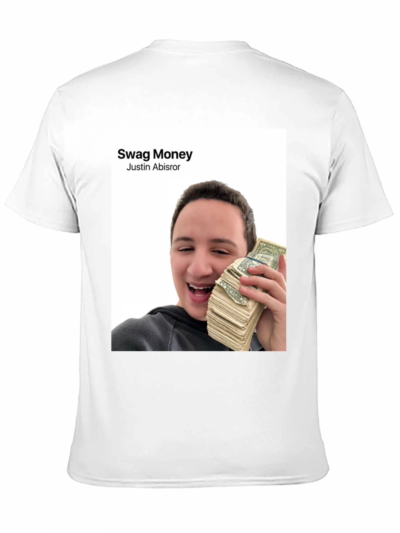 Swag Money Justin Abisror Black T-Shirt