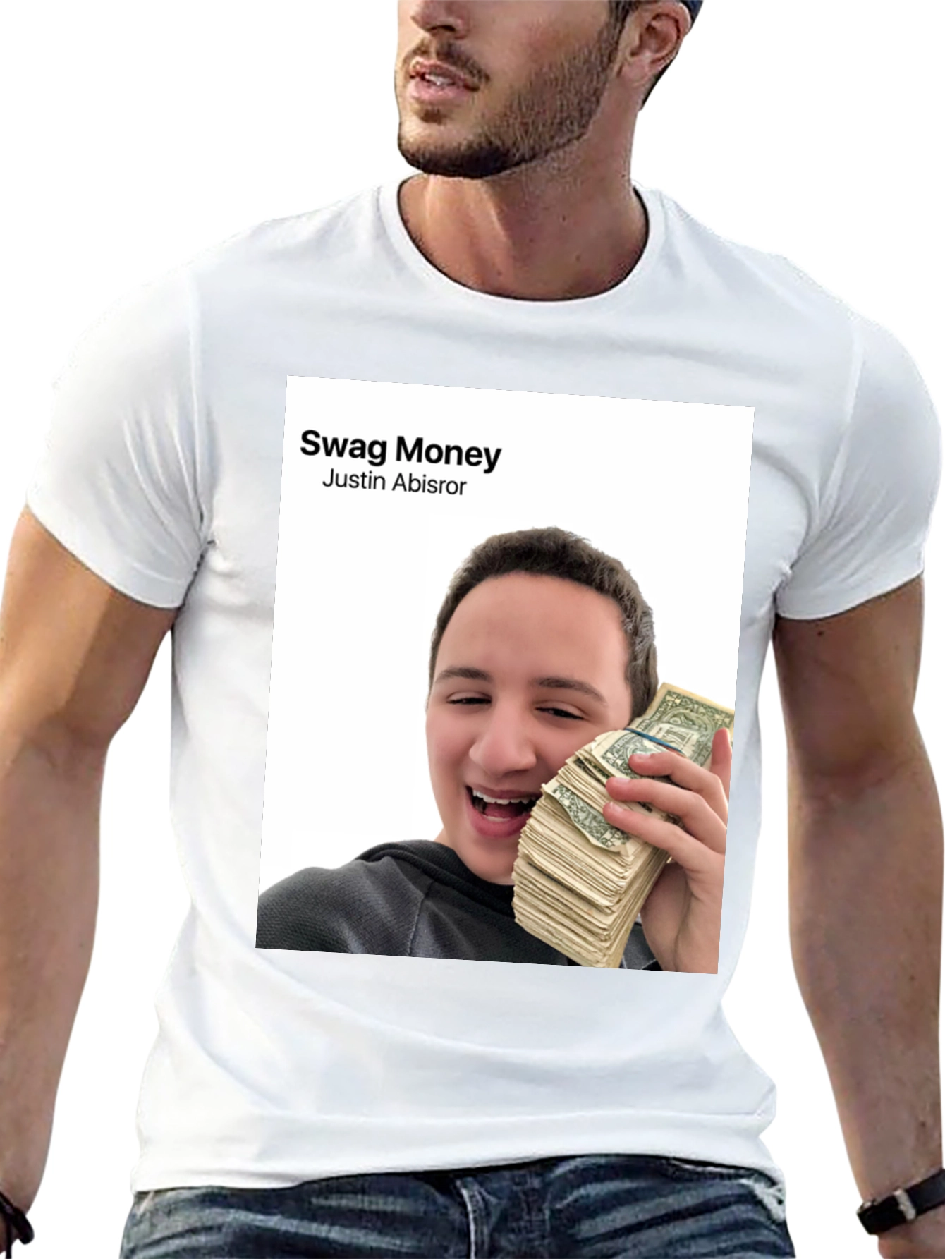 Swag Money Justin Abisror Black T-Shirt