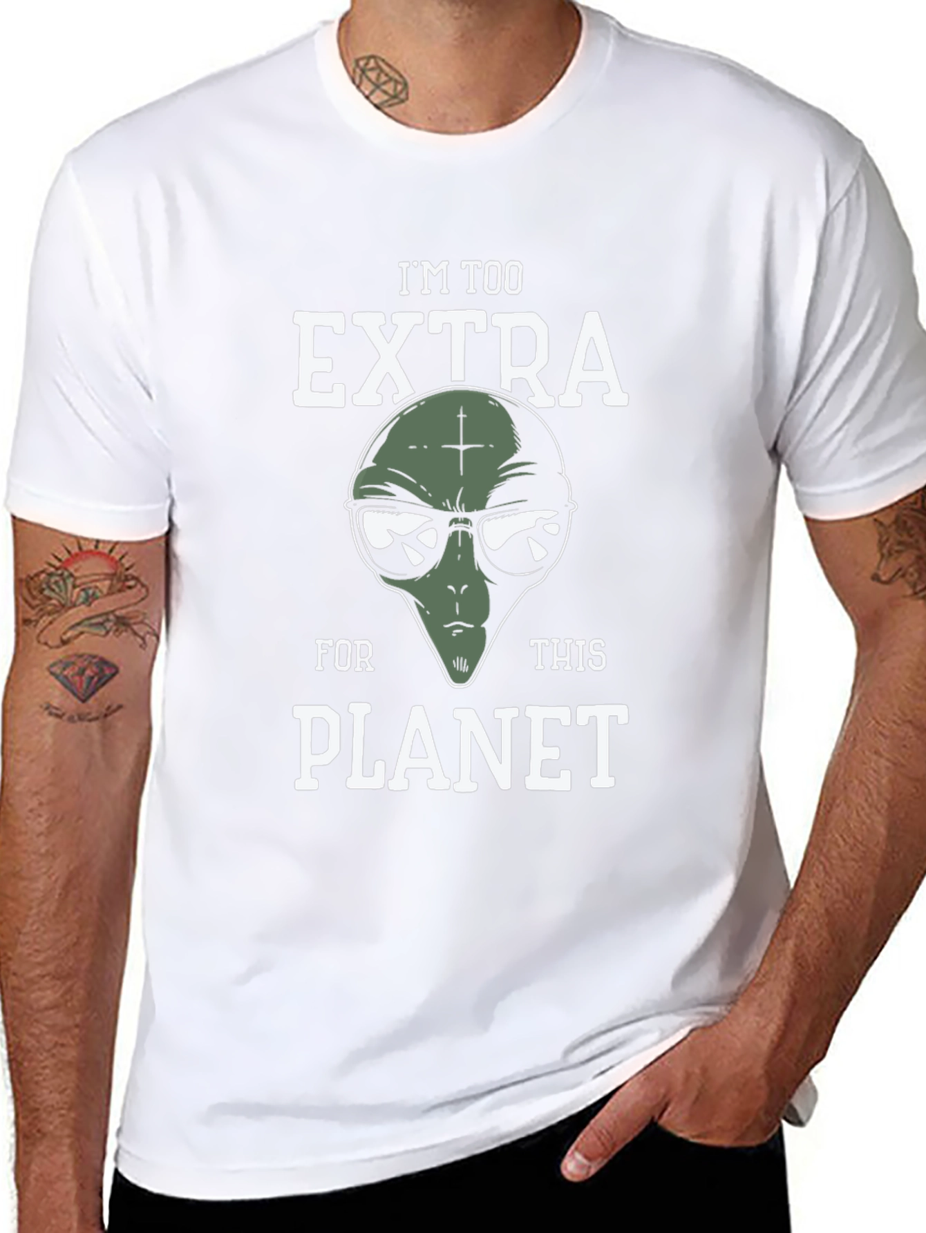Im Too Extra Alien Graphic T-Shirt