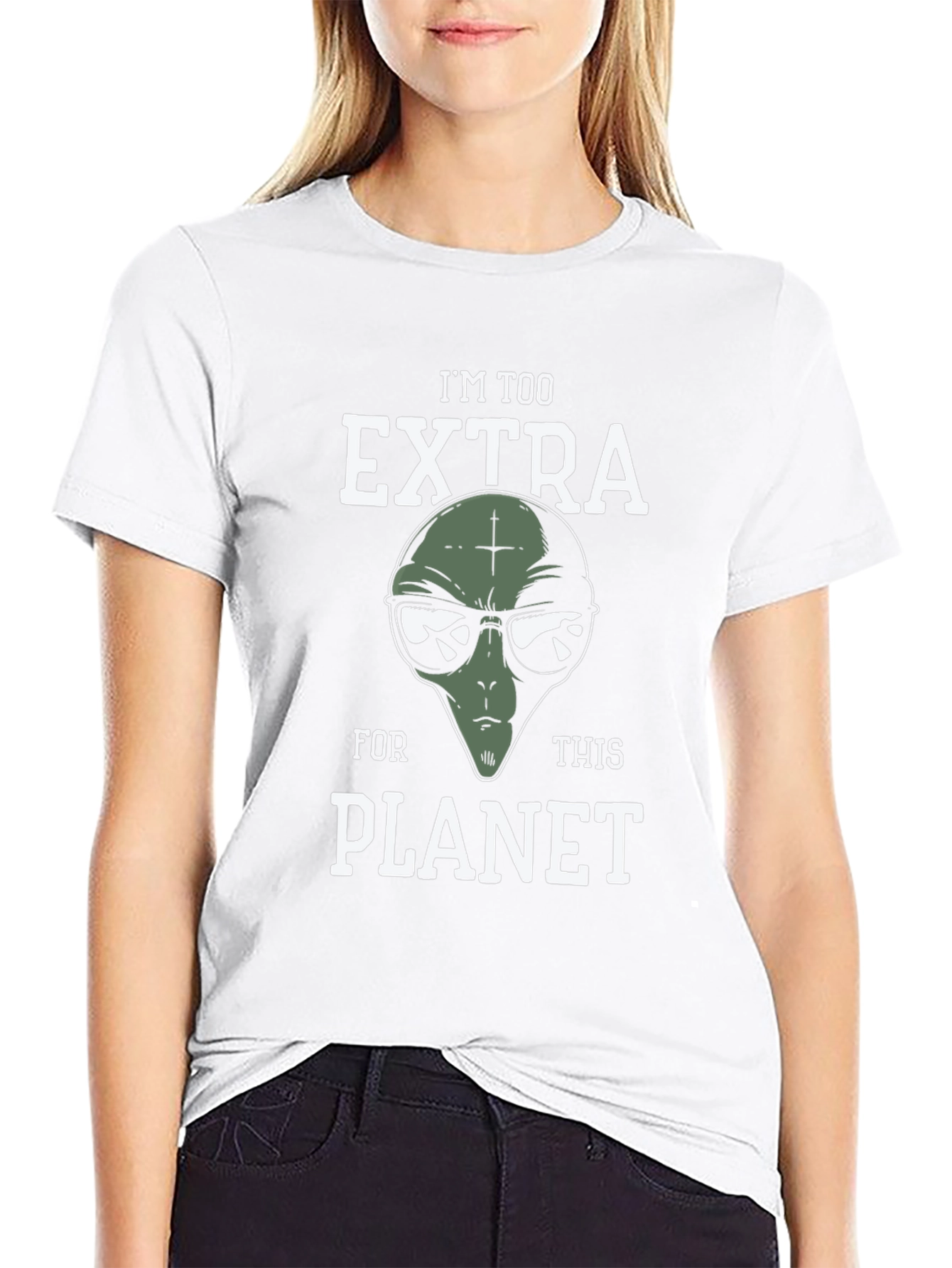Im Too Extra Alien Graphic T-Shirt