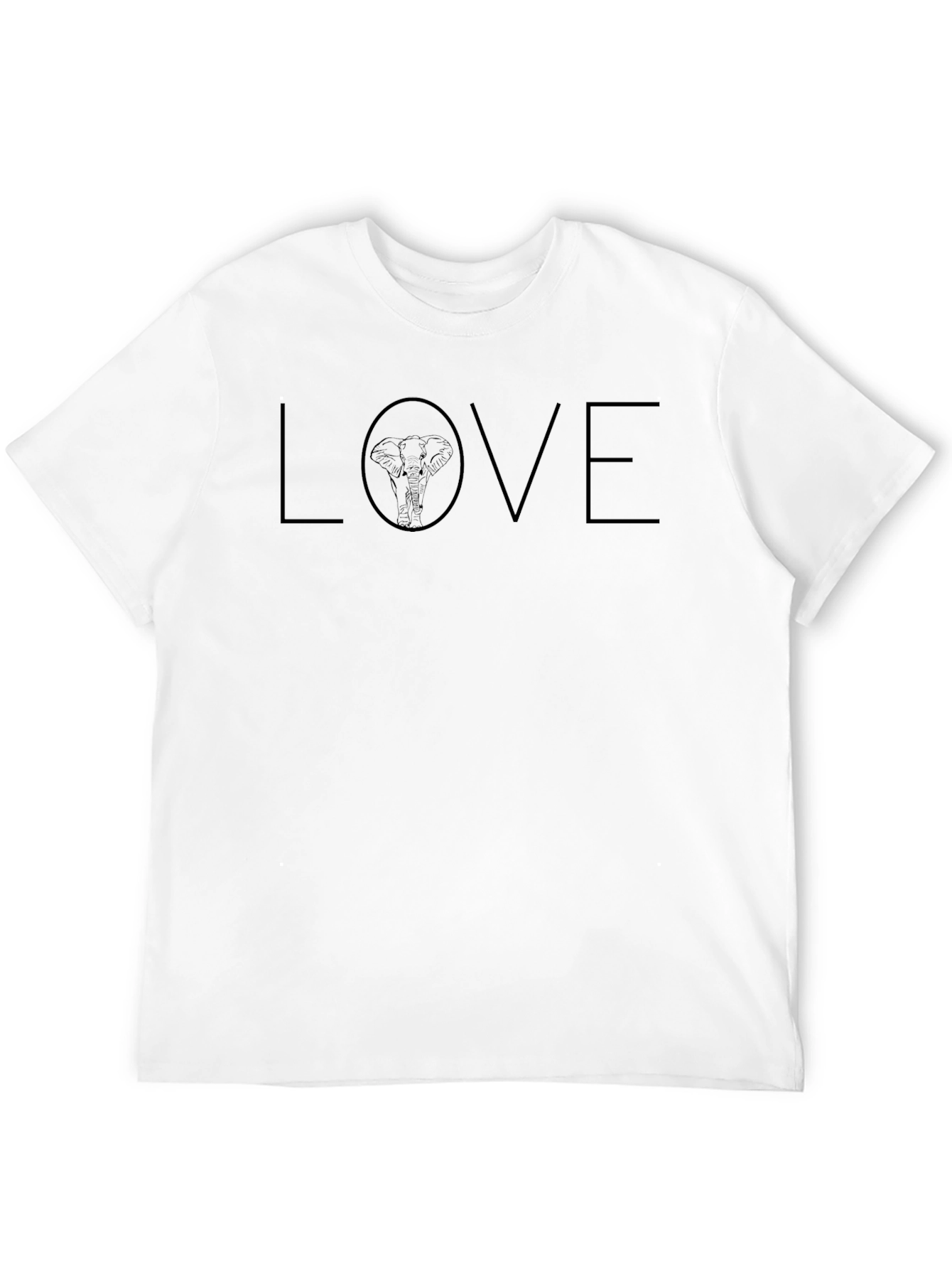 Love Elephant Graphic T-Shirt