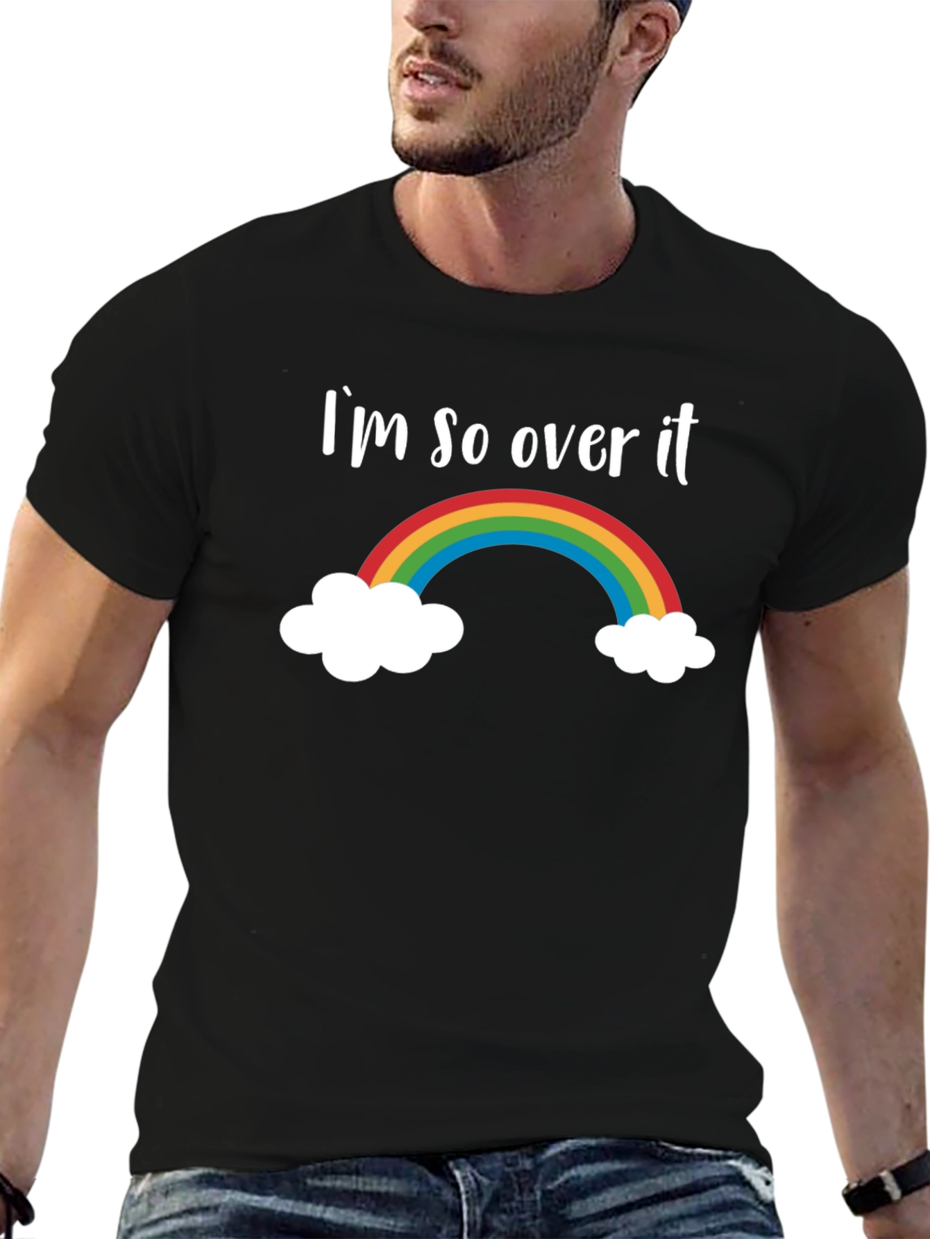 Im So Over It Rainbow Graphic Tee