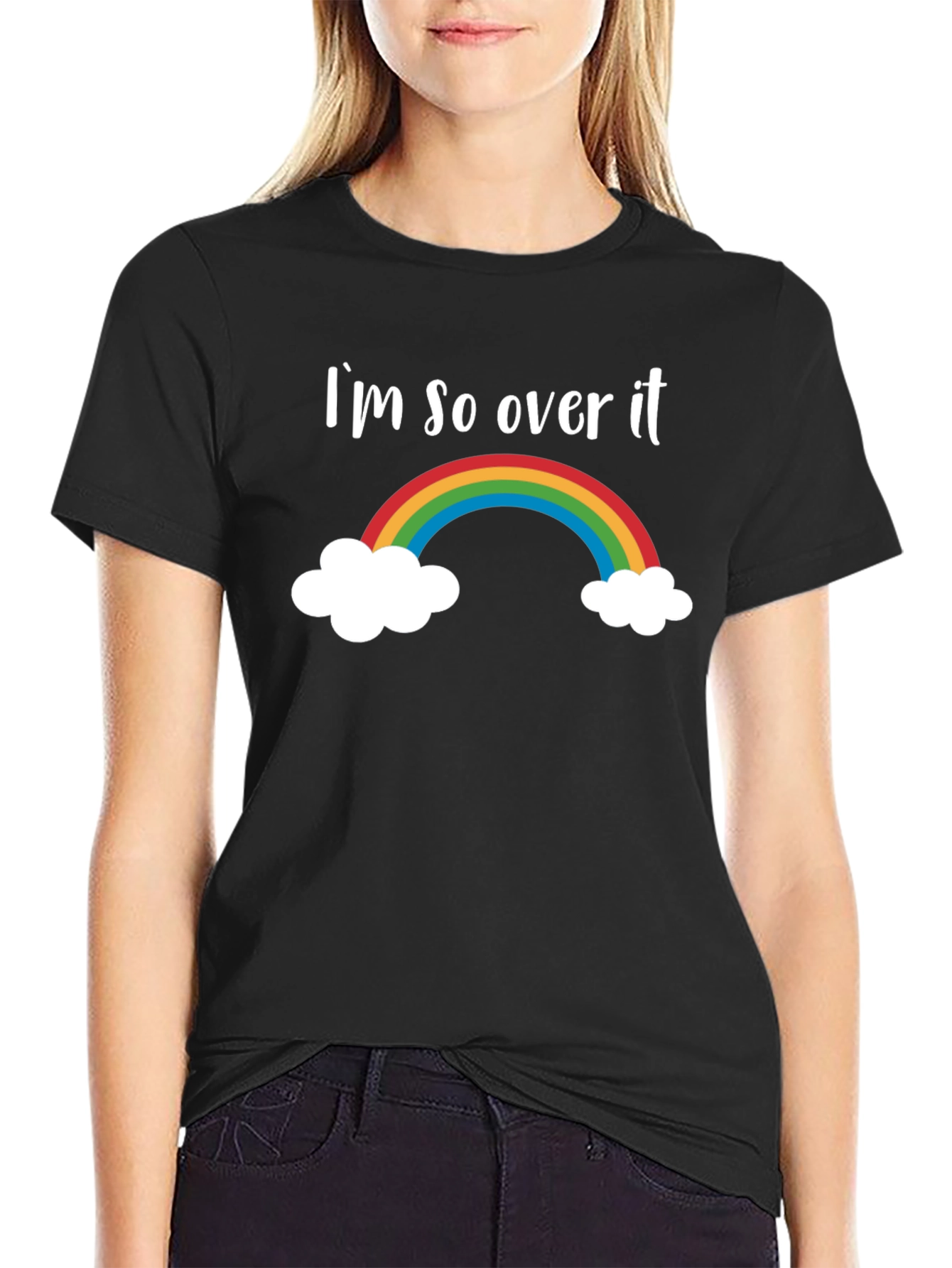 Im So Over It Rainbow Graphic Tee