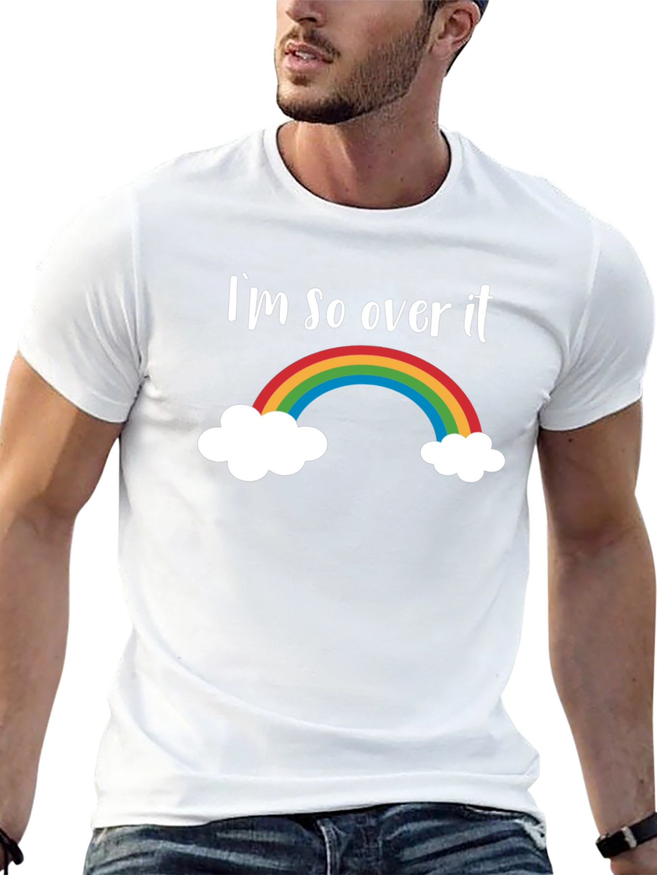 Im So Over It Rainbow Graphic Tee