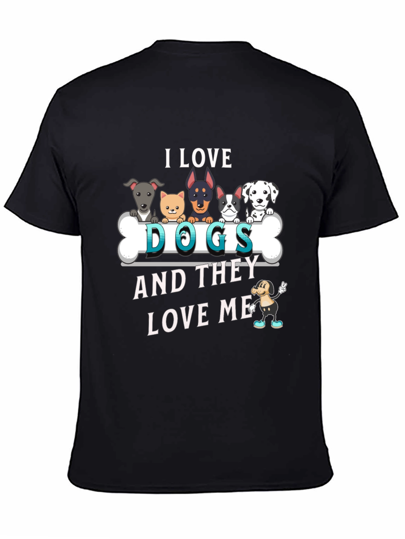 I Love Dogs T-Shirt - Pet Lover Tee