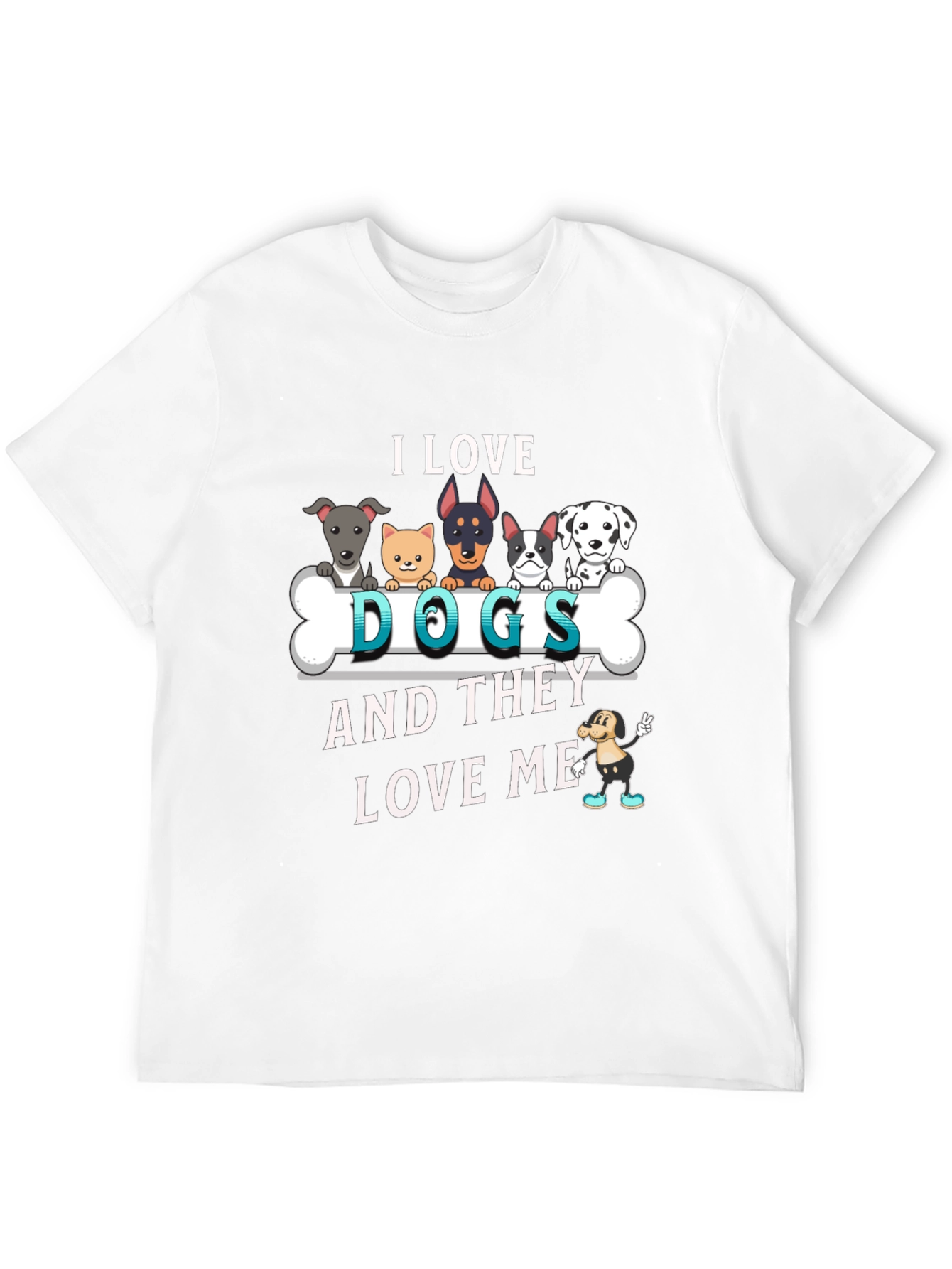 I Love Dogs T-Shirt - Pet Lover Tee