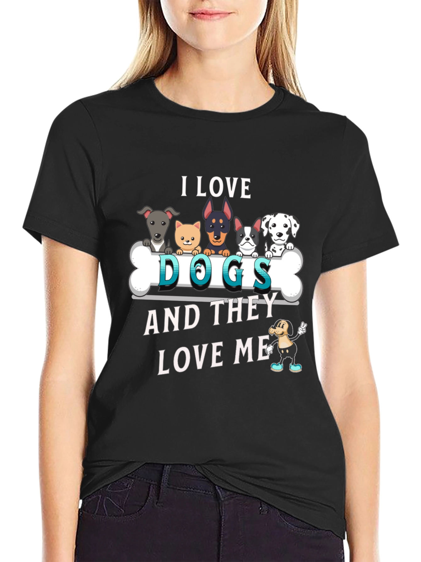 I Love Dogs T-Shirt - Pet Lover Tee