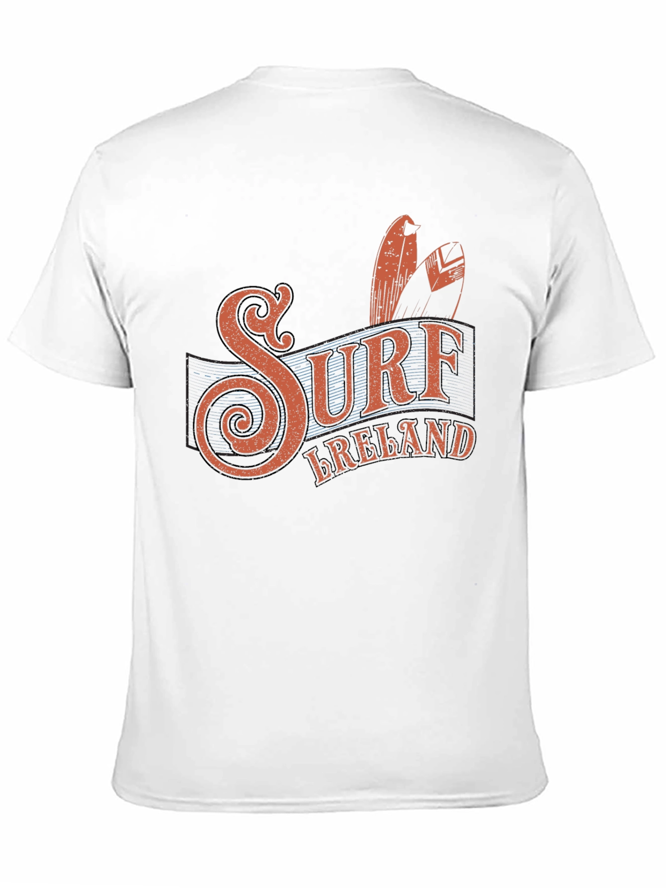 Surf Ireland Graphic Tee - Black Cotton T-Shirt