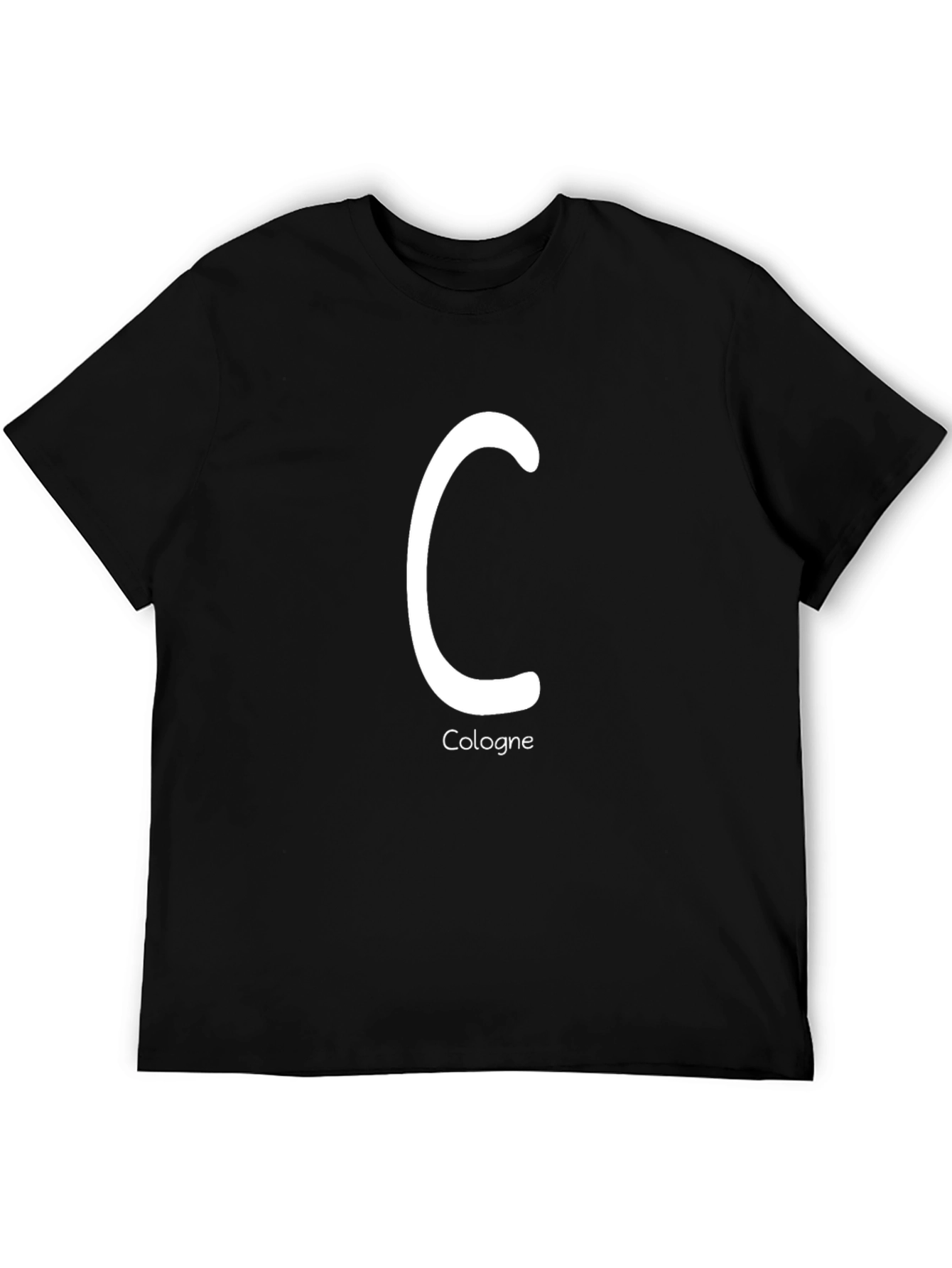 Cologne Tee - Stylish Initial C Graphic T-Shirt