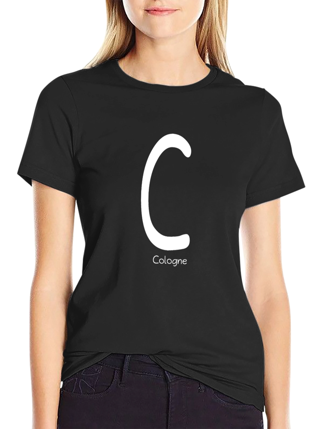 Cologne Tee - Stylish Initial C Graphic T-Shirt