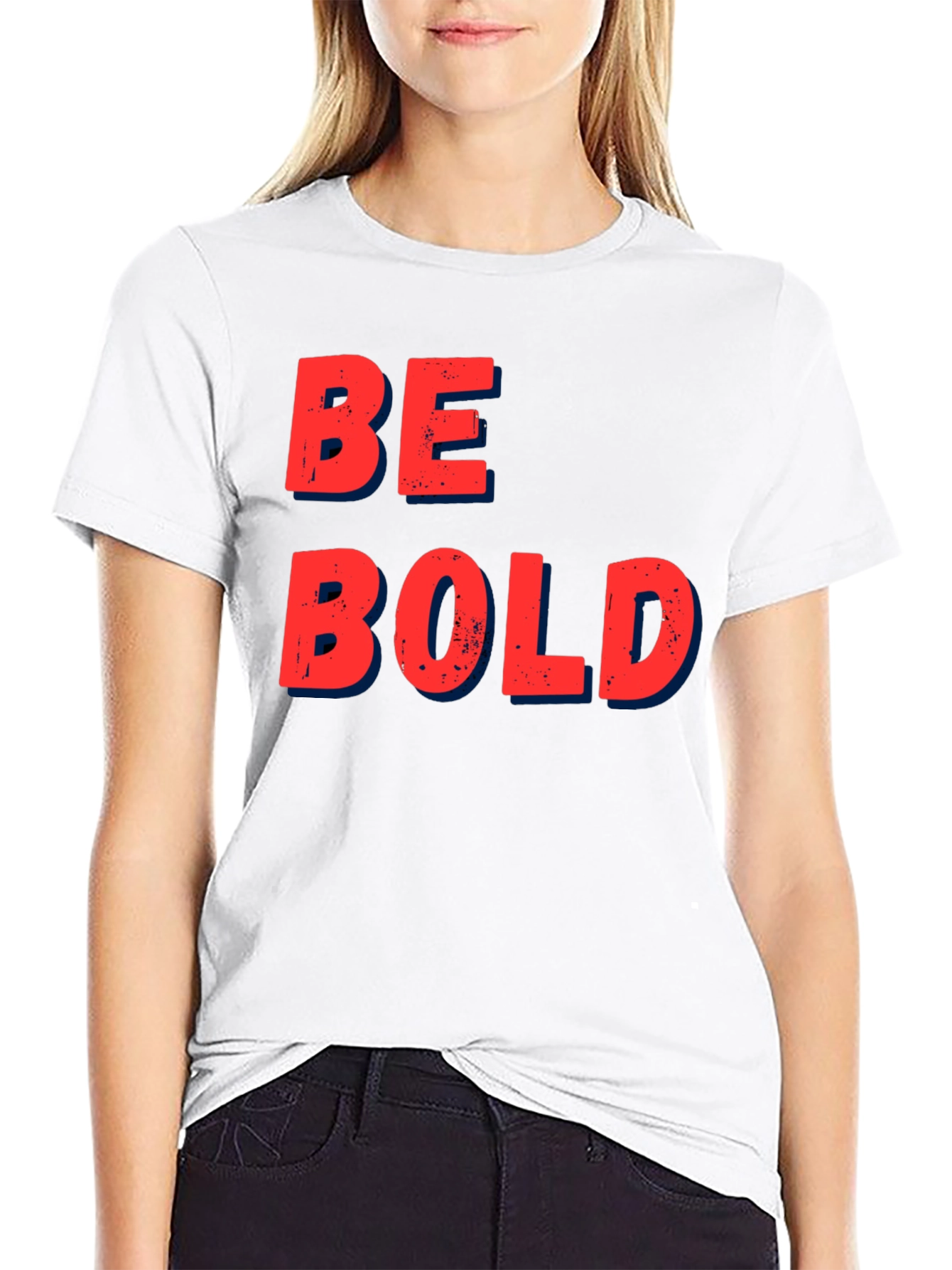 Be Bold Graphic T-Shirt - Casual Black Tee