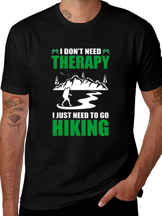 Hiking Therapy T-Shirt - Nature Lover Tee