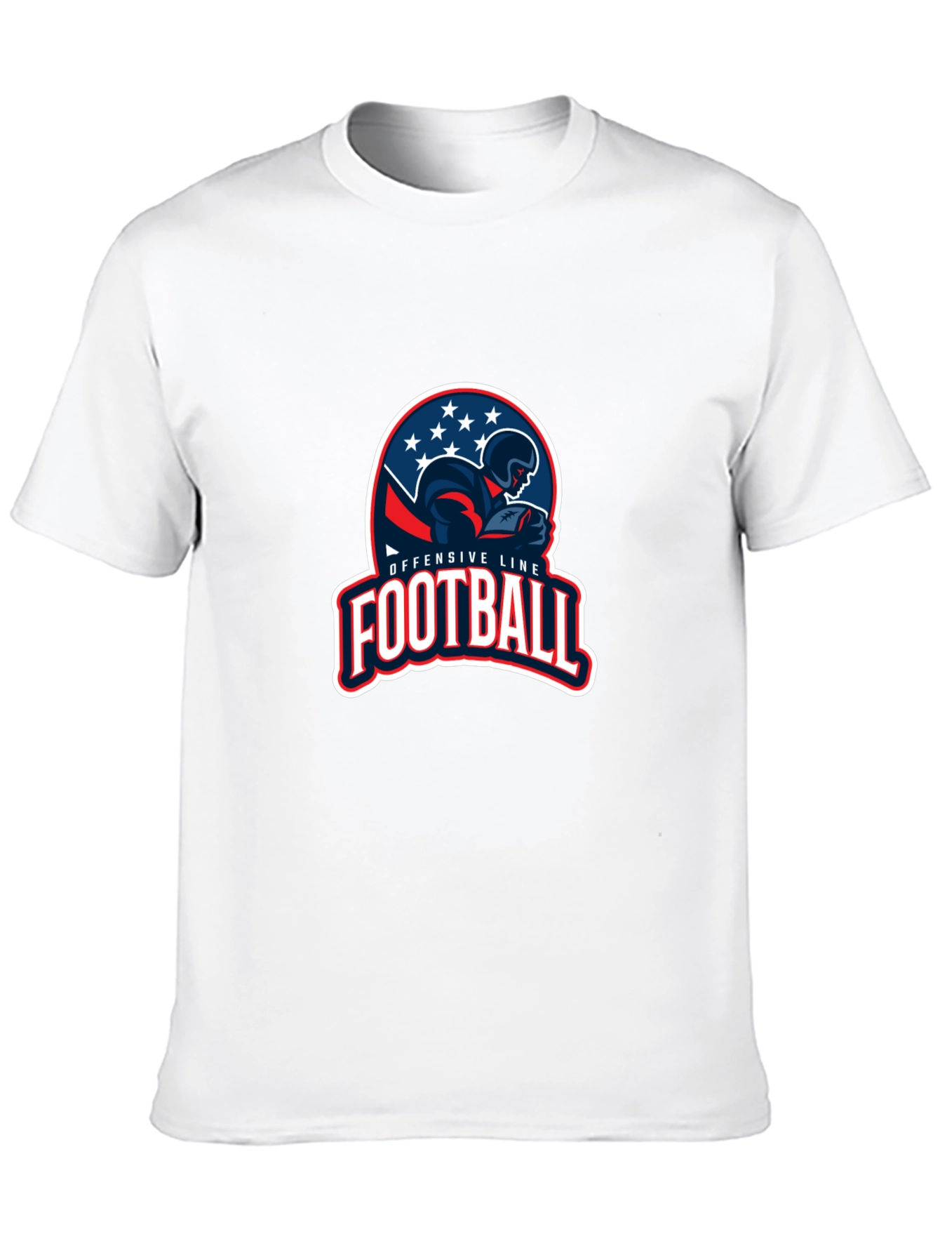 Offensive Line Football Graphic T-Shirt