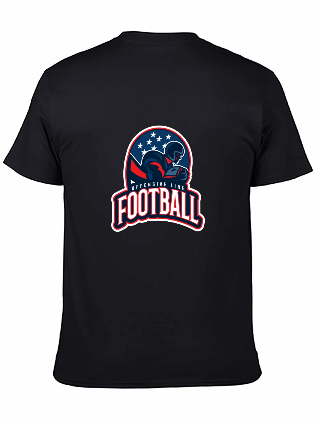 Offensive Line Football Graphic T-Shirt