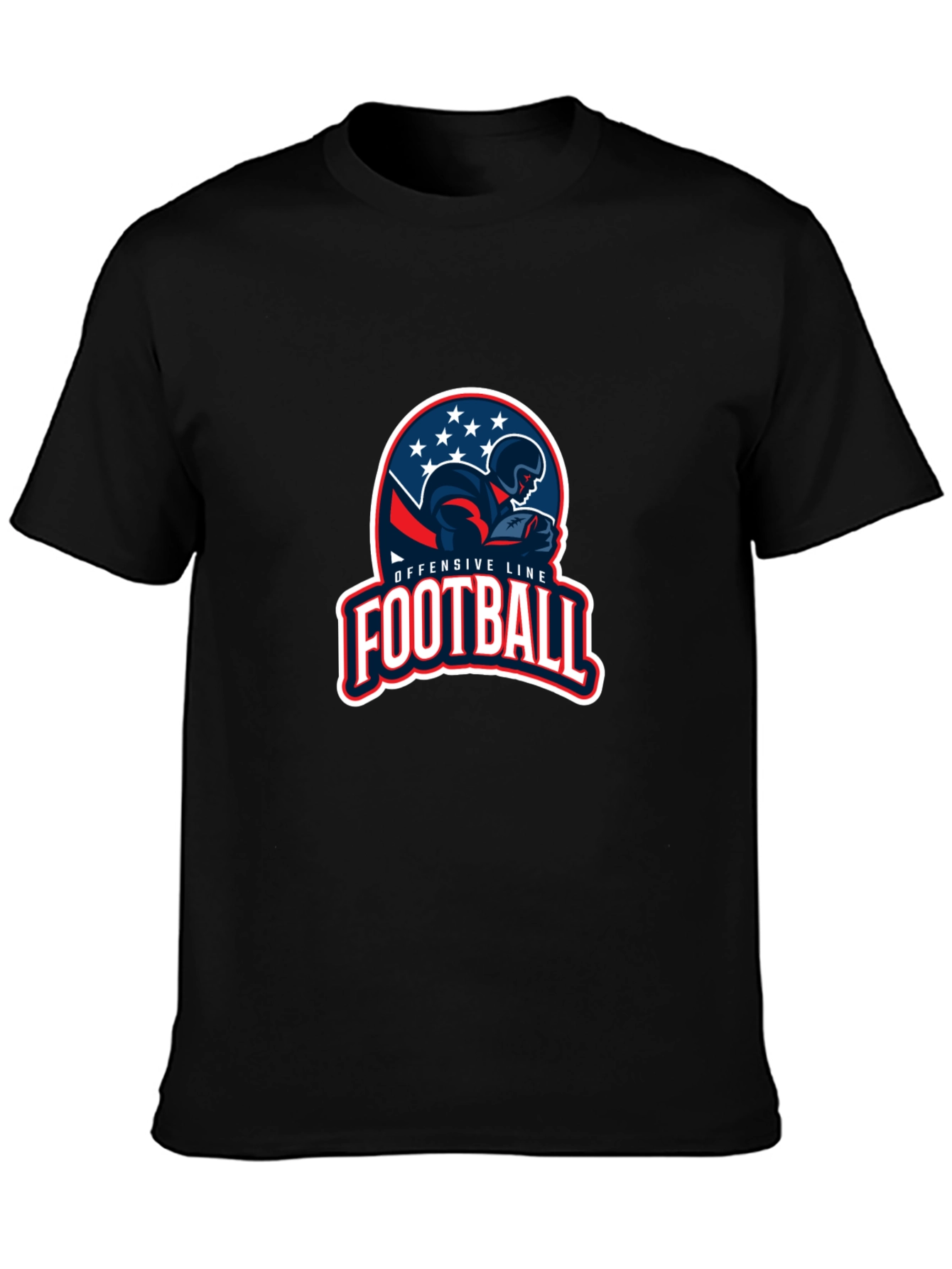 Offensive Line Football Graphic T-Shirt