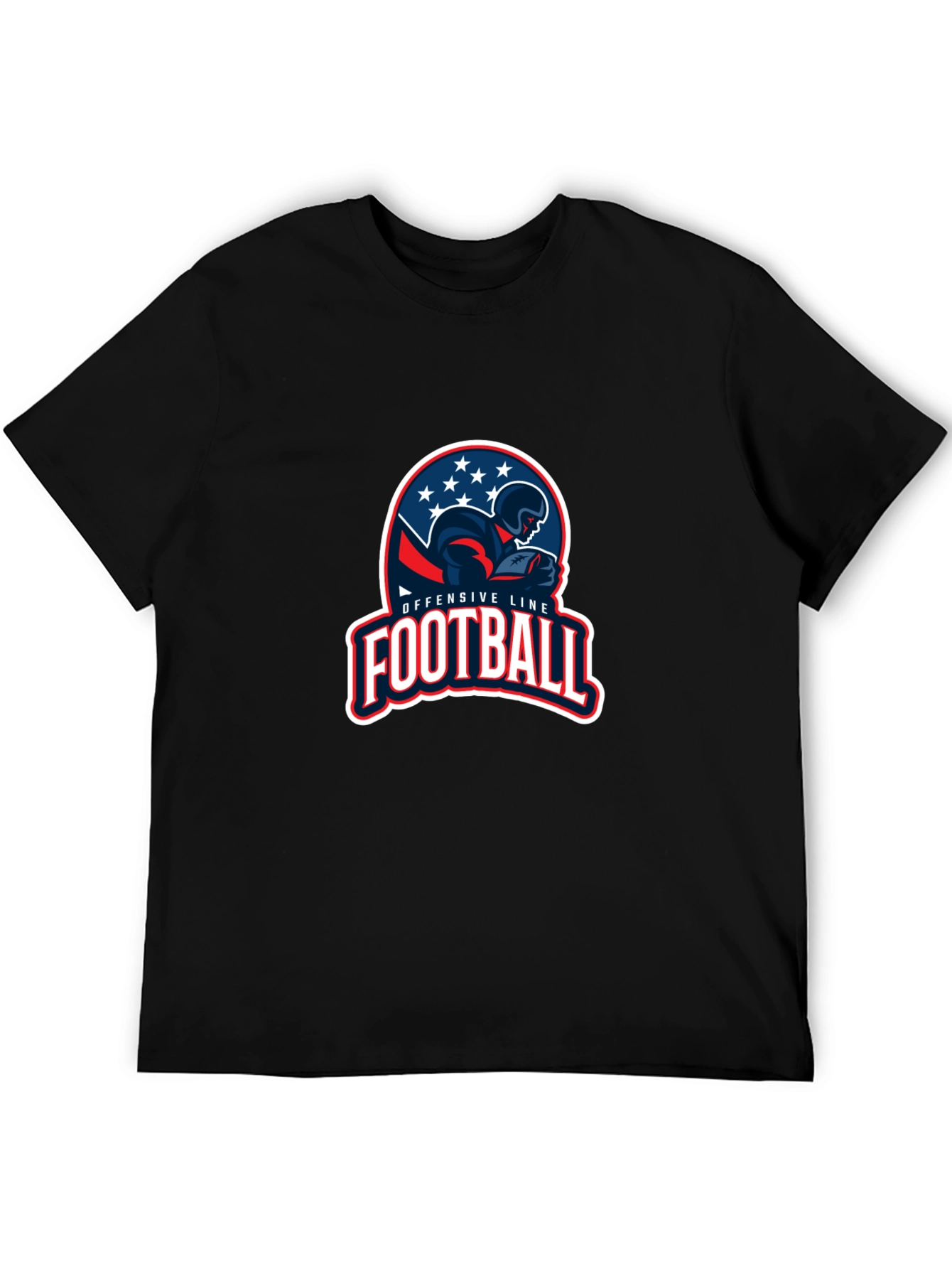 Offensive Line Football Graphic T-Shirt