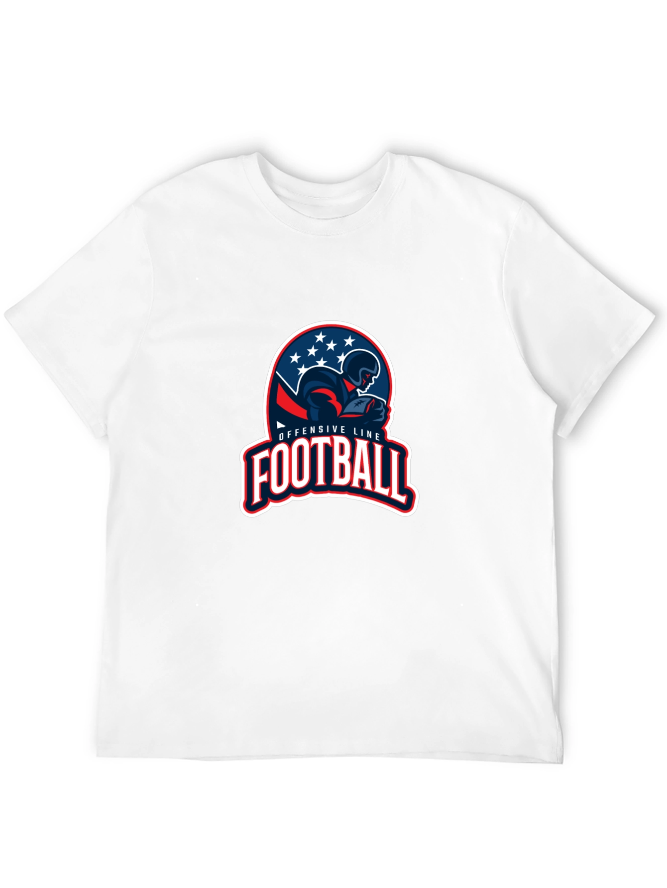 Offensive Line Football Graphic T-Shirt
