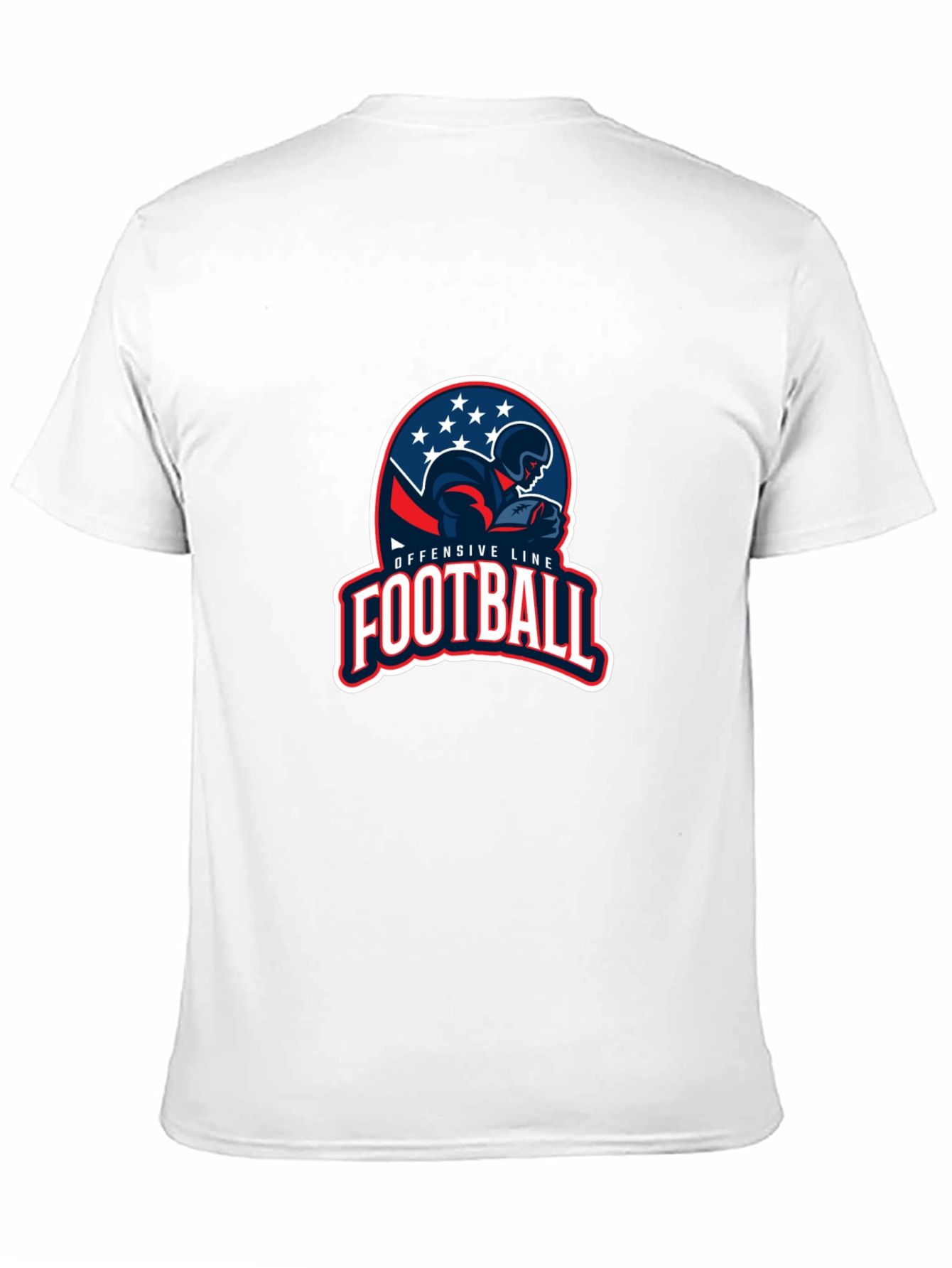 Offensive Line Football Graphic T-Shirt