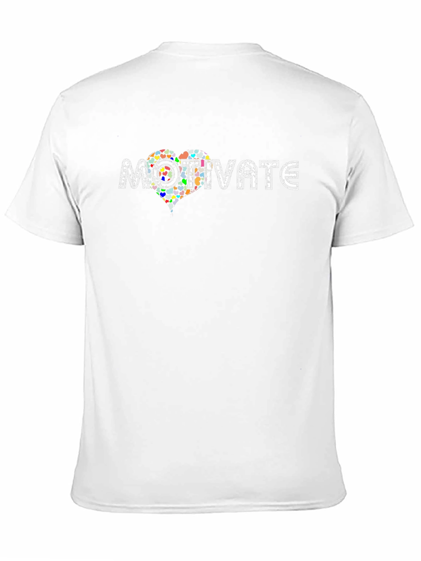 Motivate Heart Graphic Black T-Shirt
