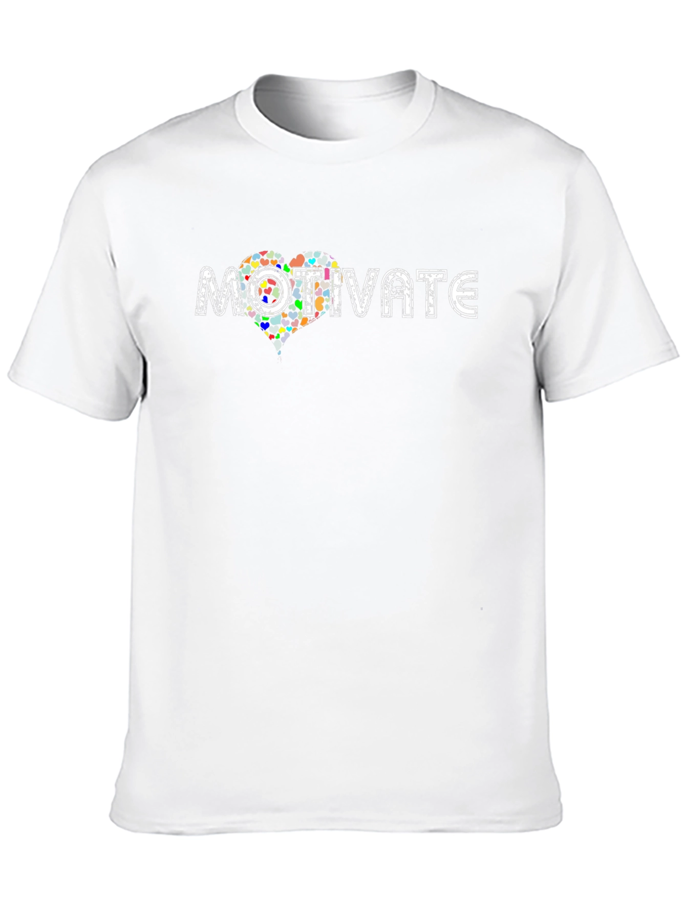 Motivate Heart Graphic Black T-Shirt