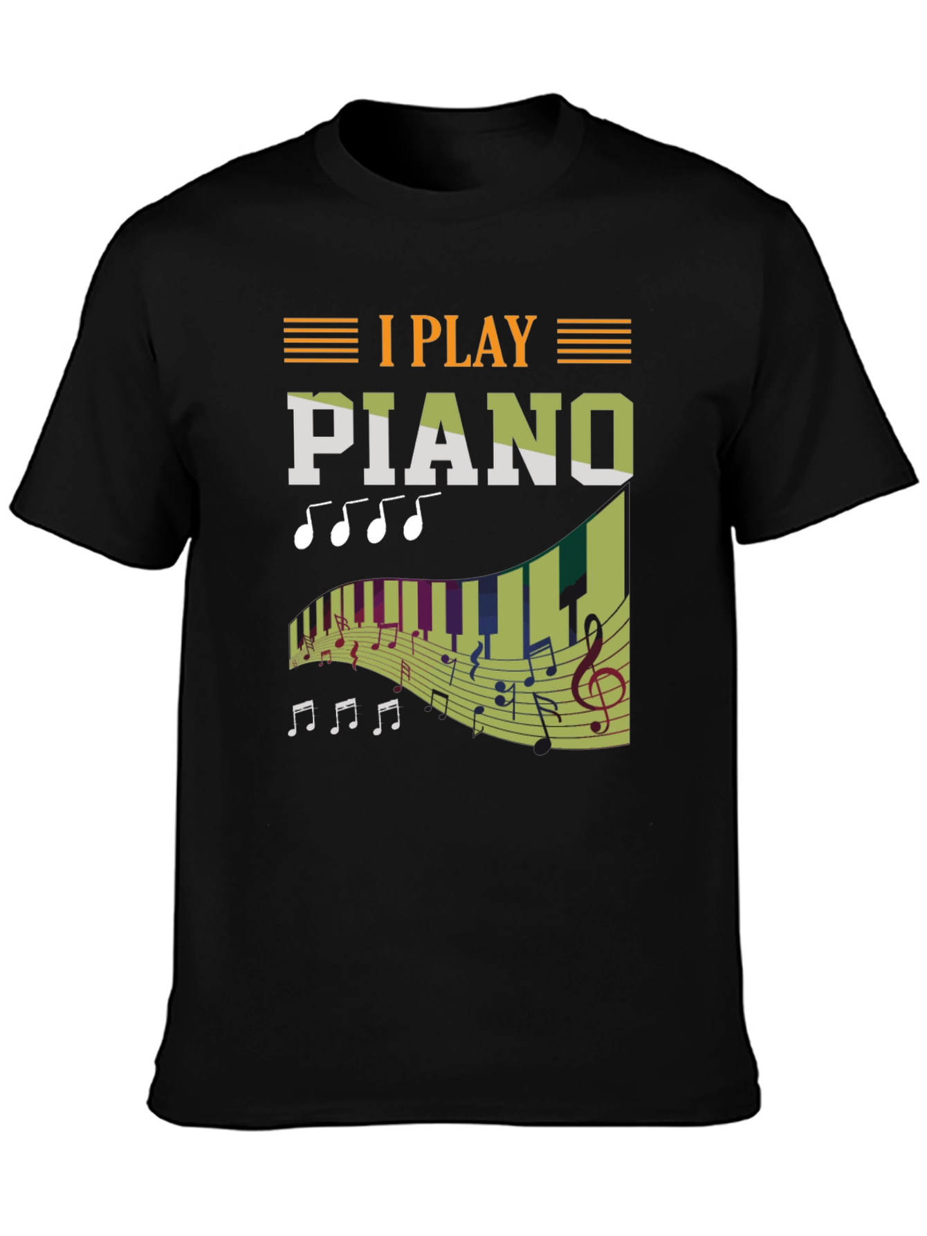 I Play Piano T-Shirt - Musician Gift