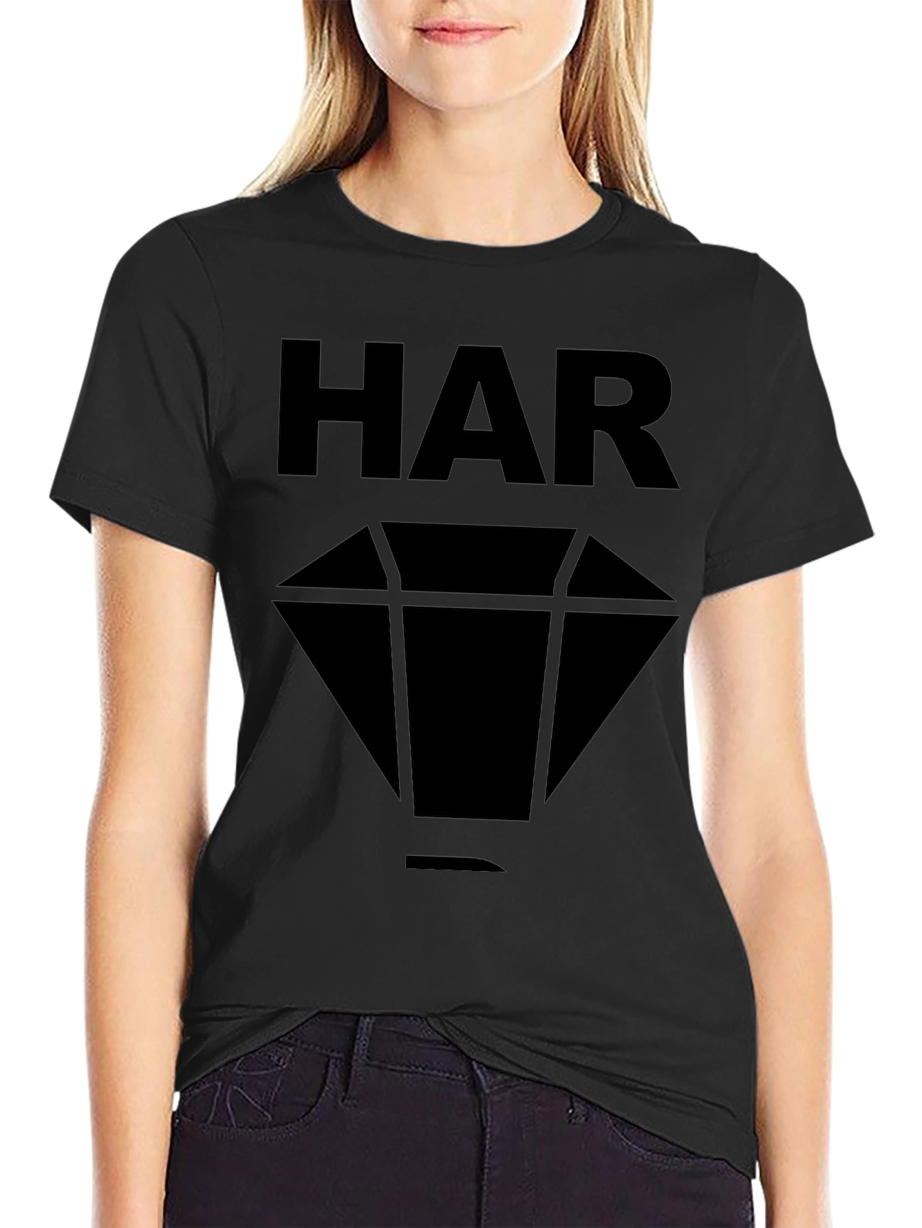 HAR Diamond Graphic Black T-Shirt