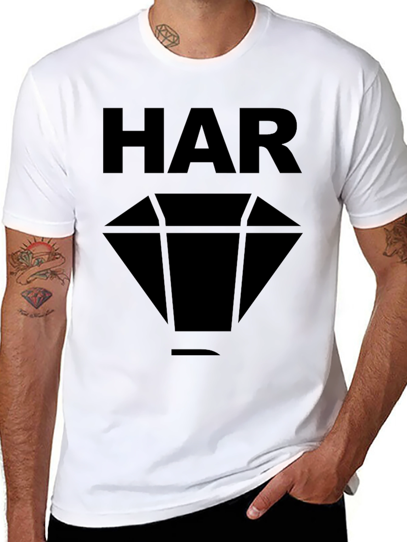 HAR Diamond Graphic Black T-Shirt