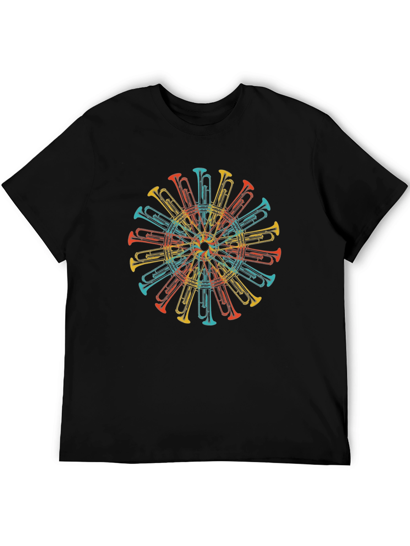 Retro Trumpet Mandala T-Shirt