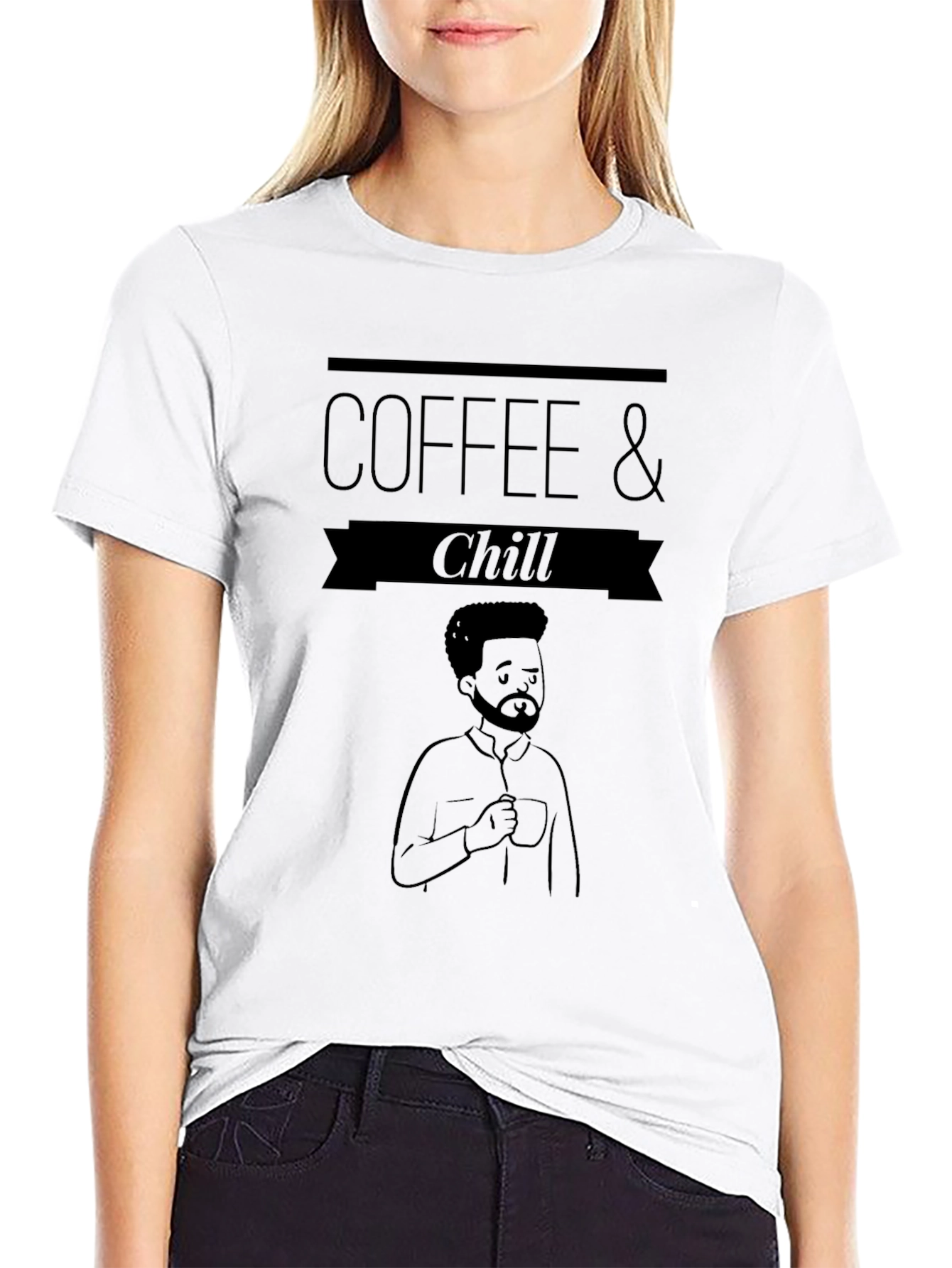 Coffee & Chill Graphic Tee - Relaxed Fit