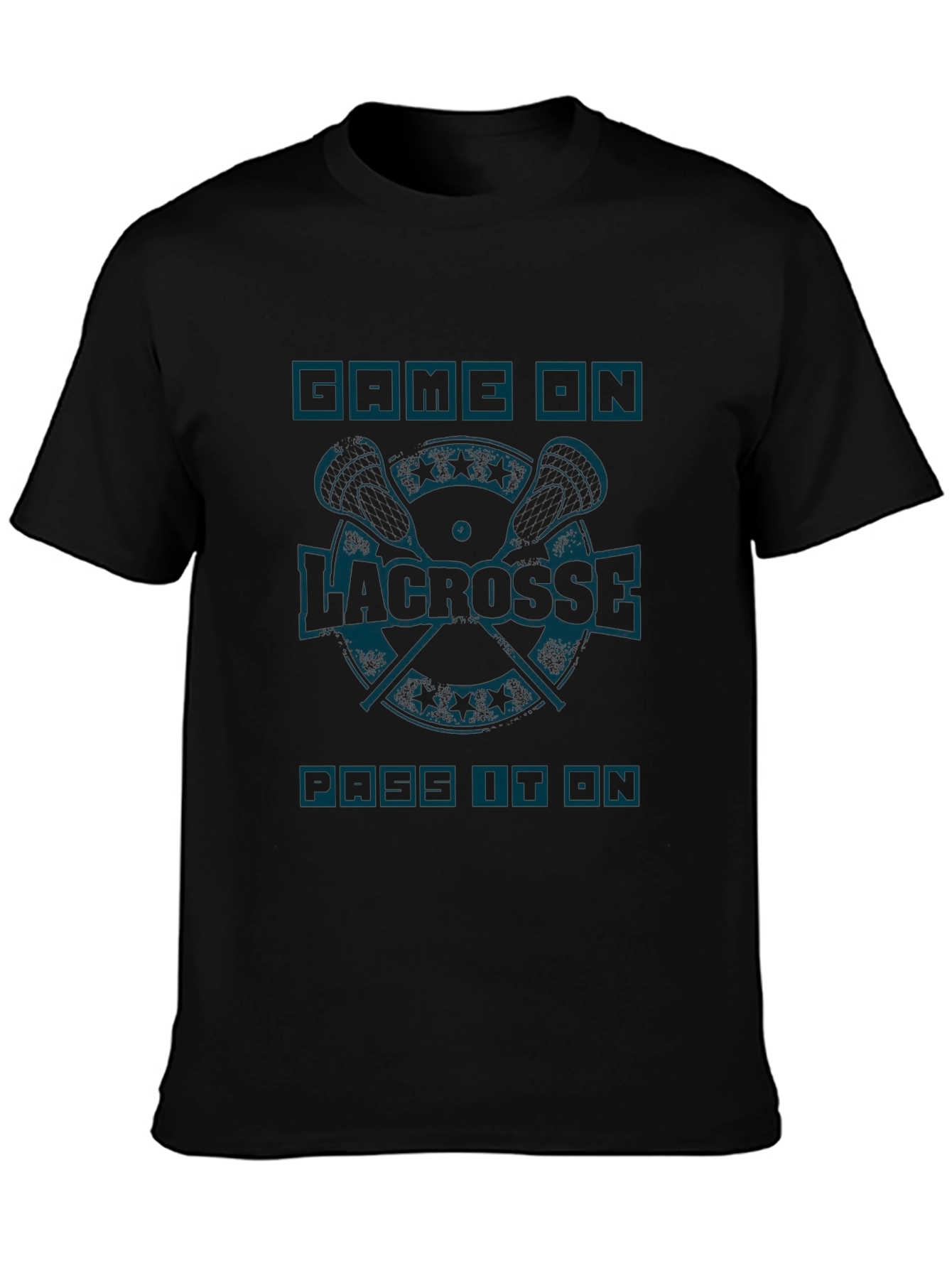 Lacrosse Game On T-Shirt - Sportswear Tee