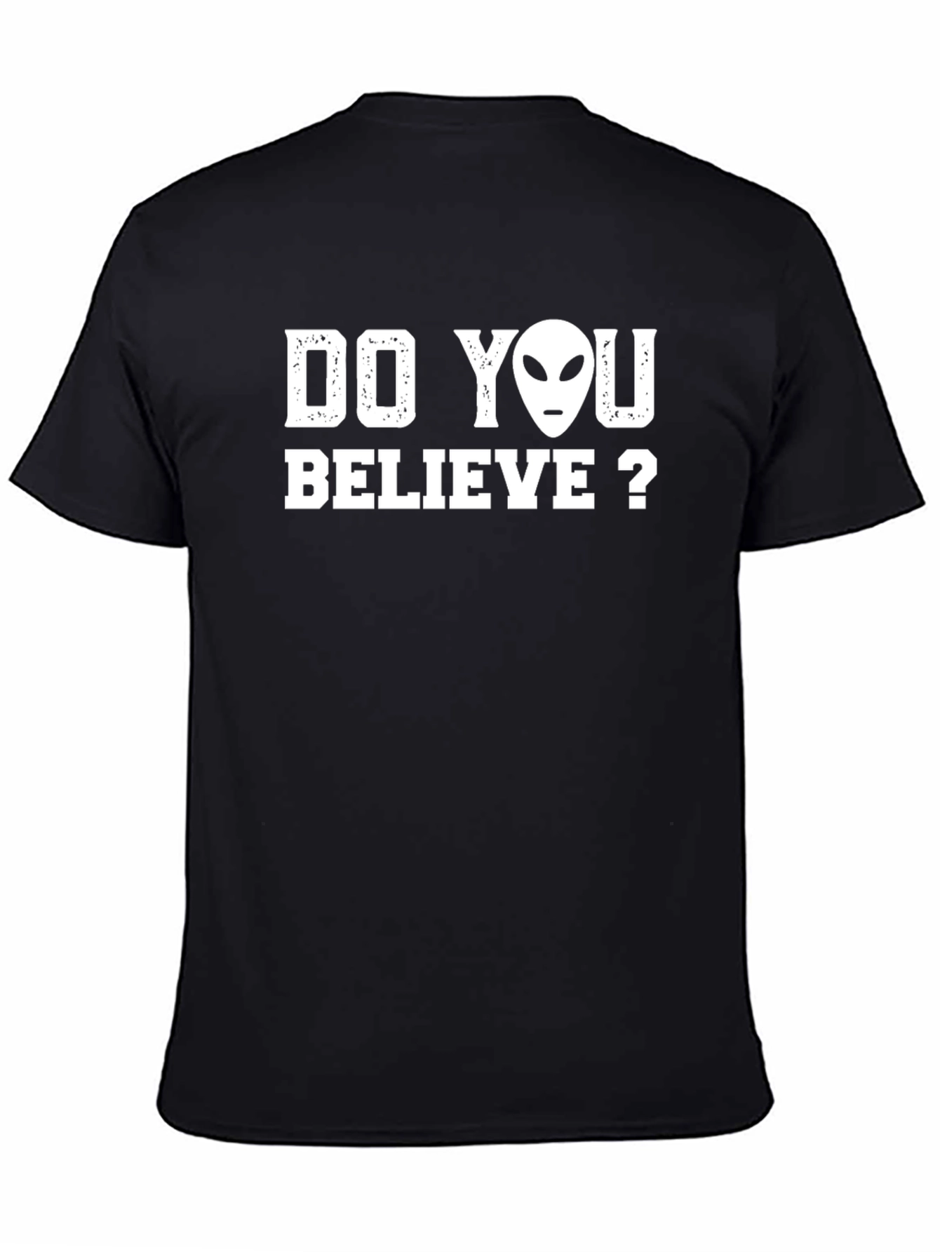 Do You Believe? Alien Graphic Tee - Black T-Shirt