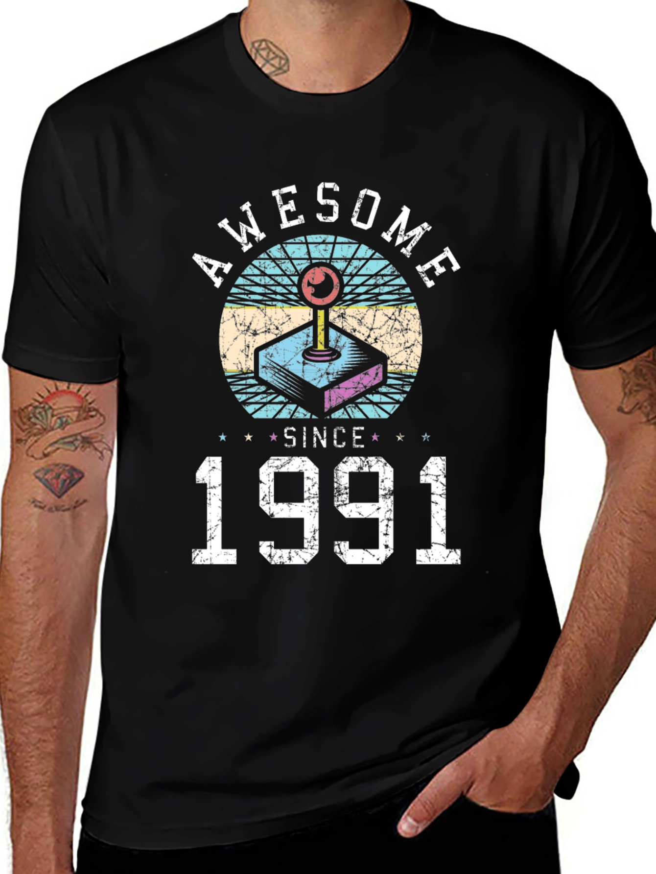Awesome Since 1991 Retro Gamer T-Shirt