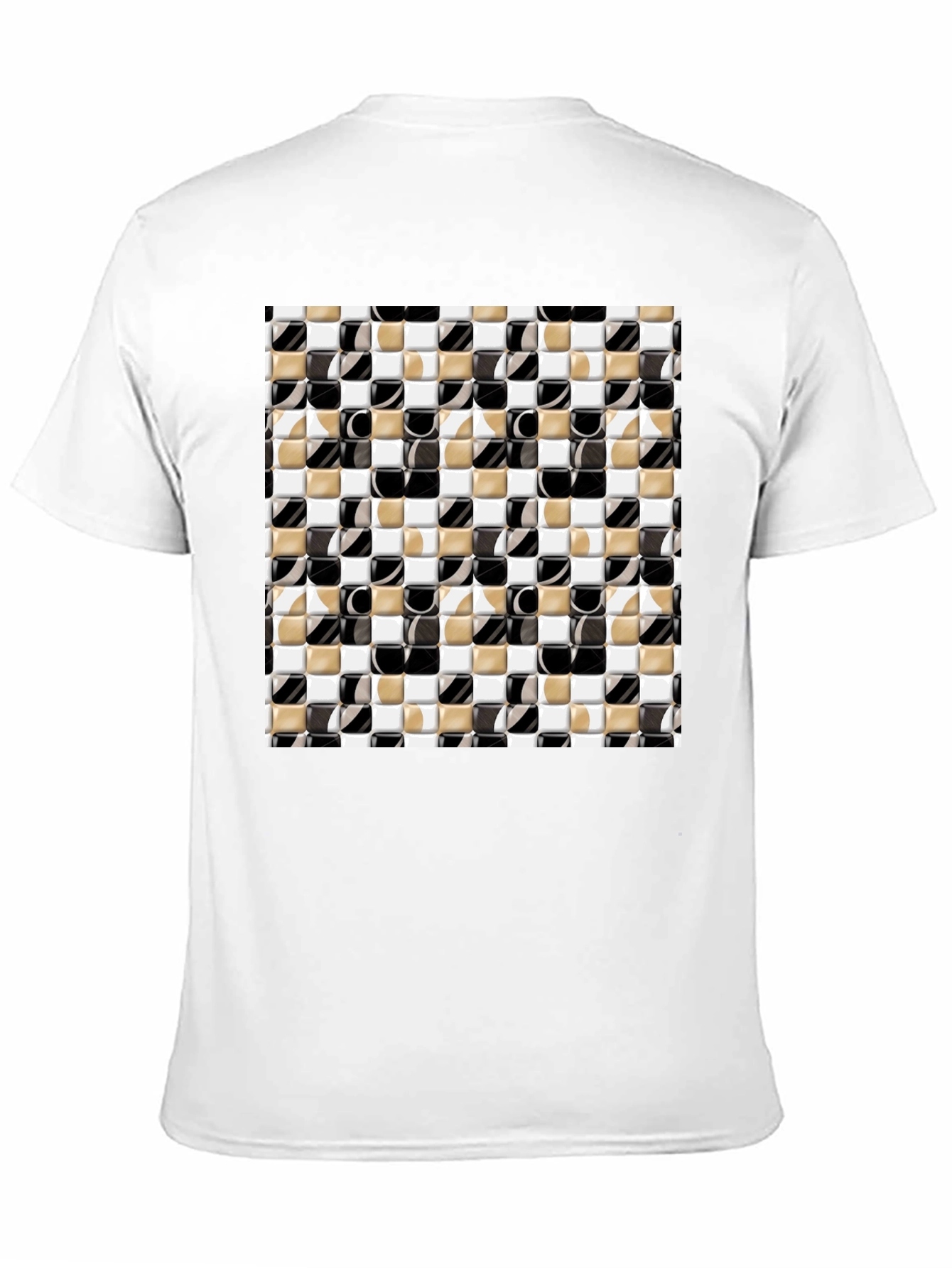 Geometric Tile Pattern T-Shirt