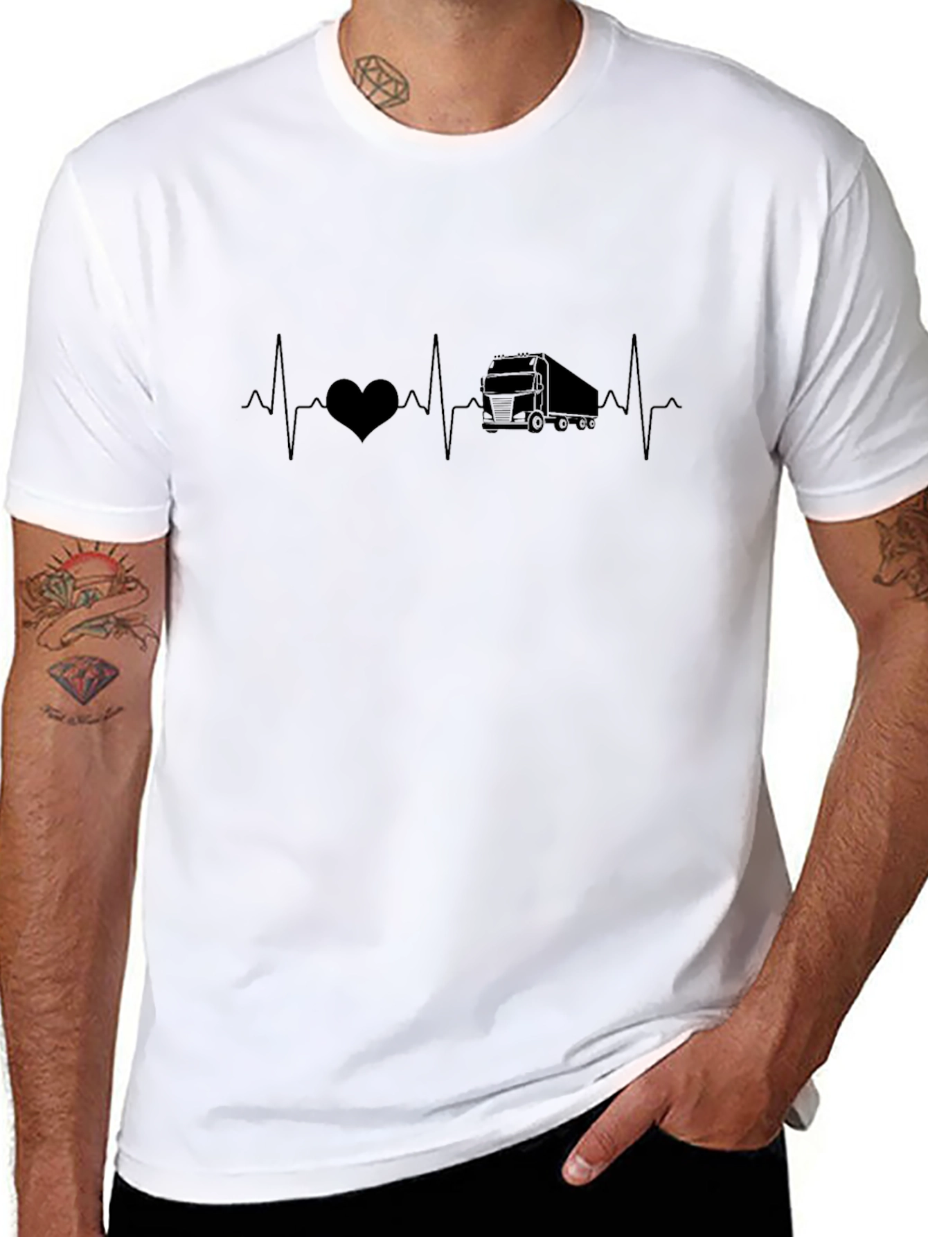 Truck Heartbeat T-Shirt - Driver Life Tee