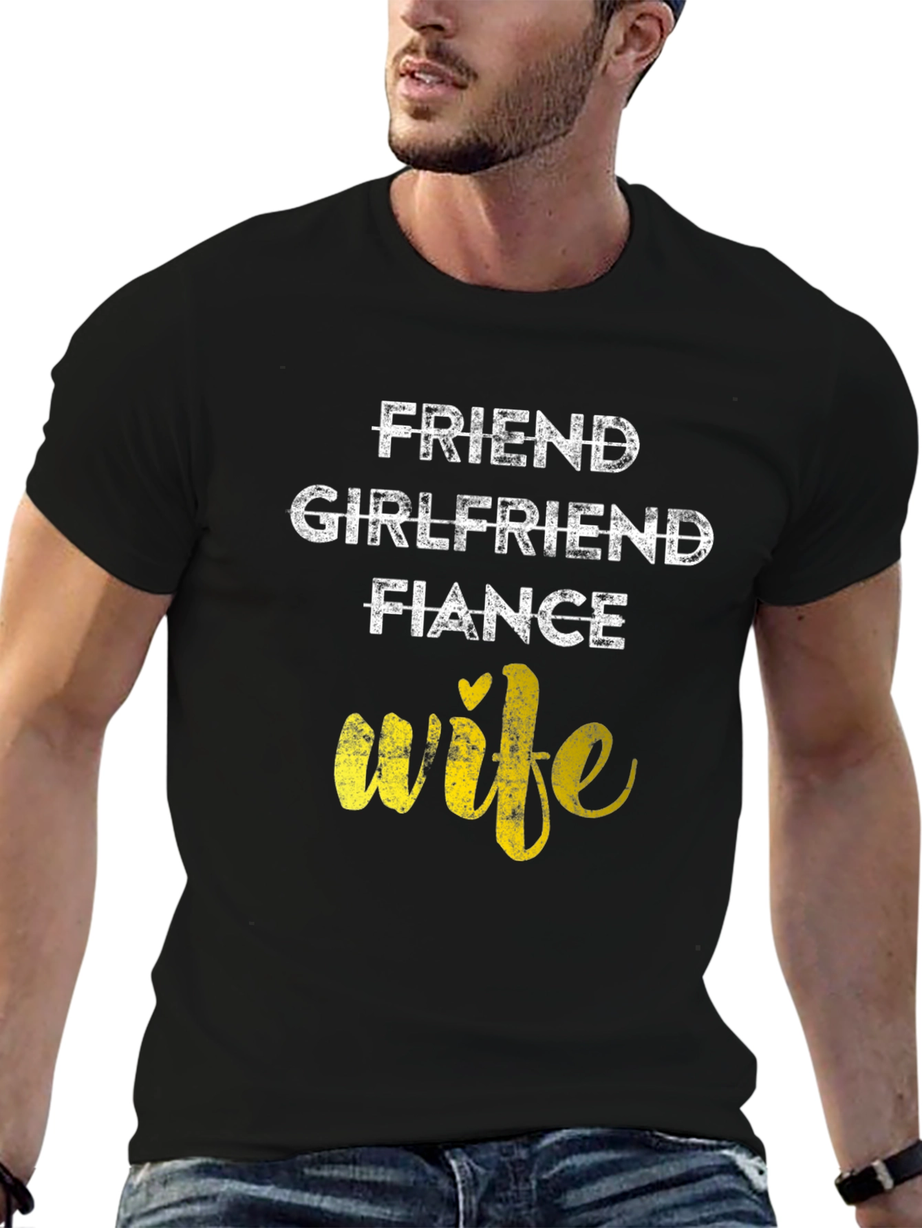 Evolved to Wife Graphic Tee - Black