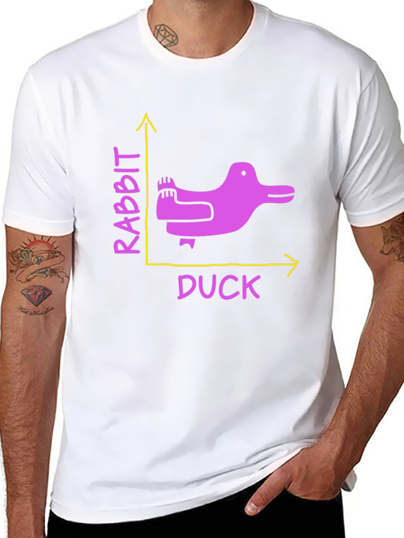 Rabbit Duck Graph T-Shirt