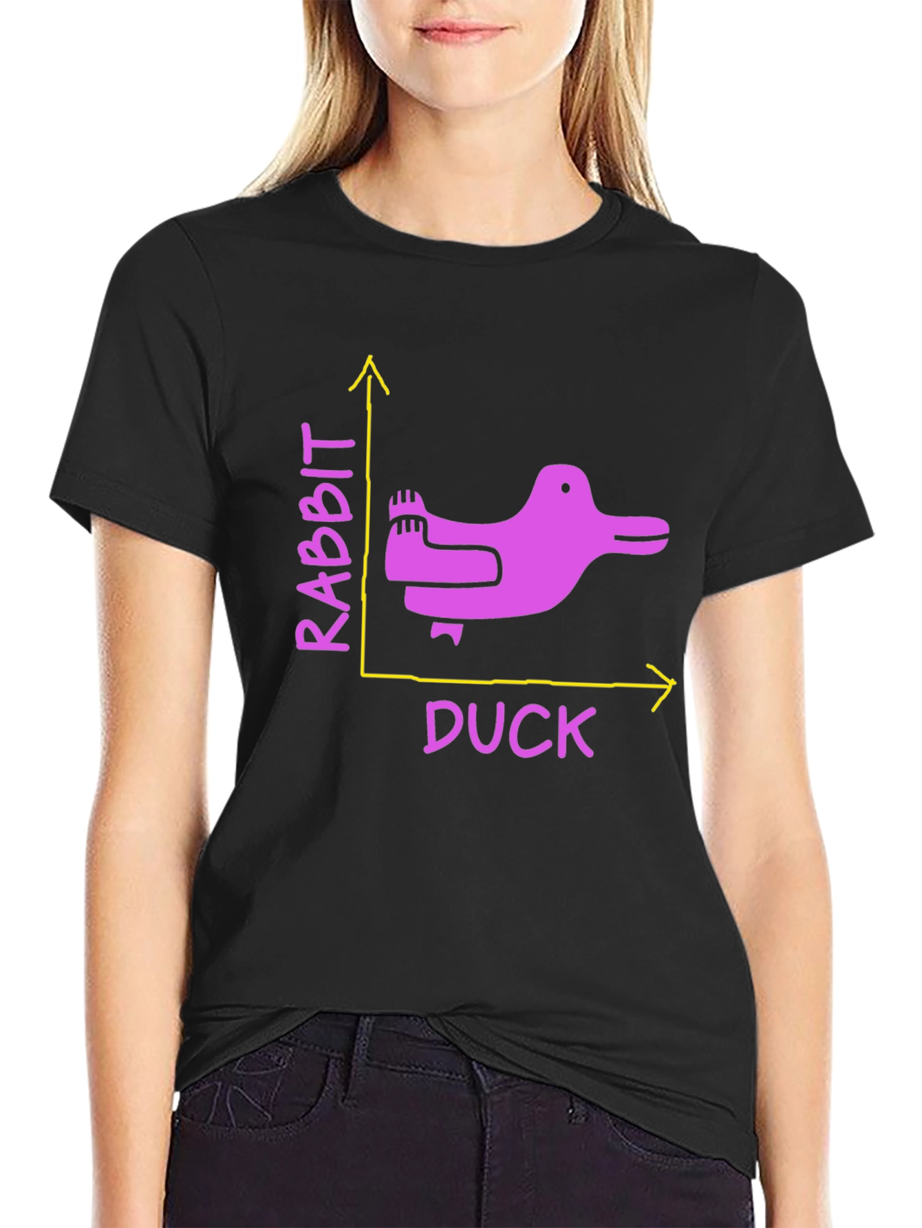 Rabbit Duck Graph T-Shirt