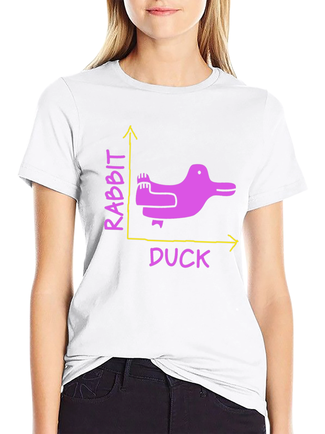 Rabbit Duck Graph T-Shirt