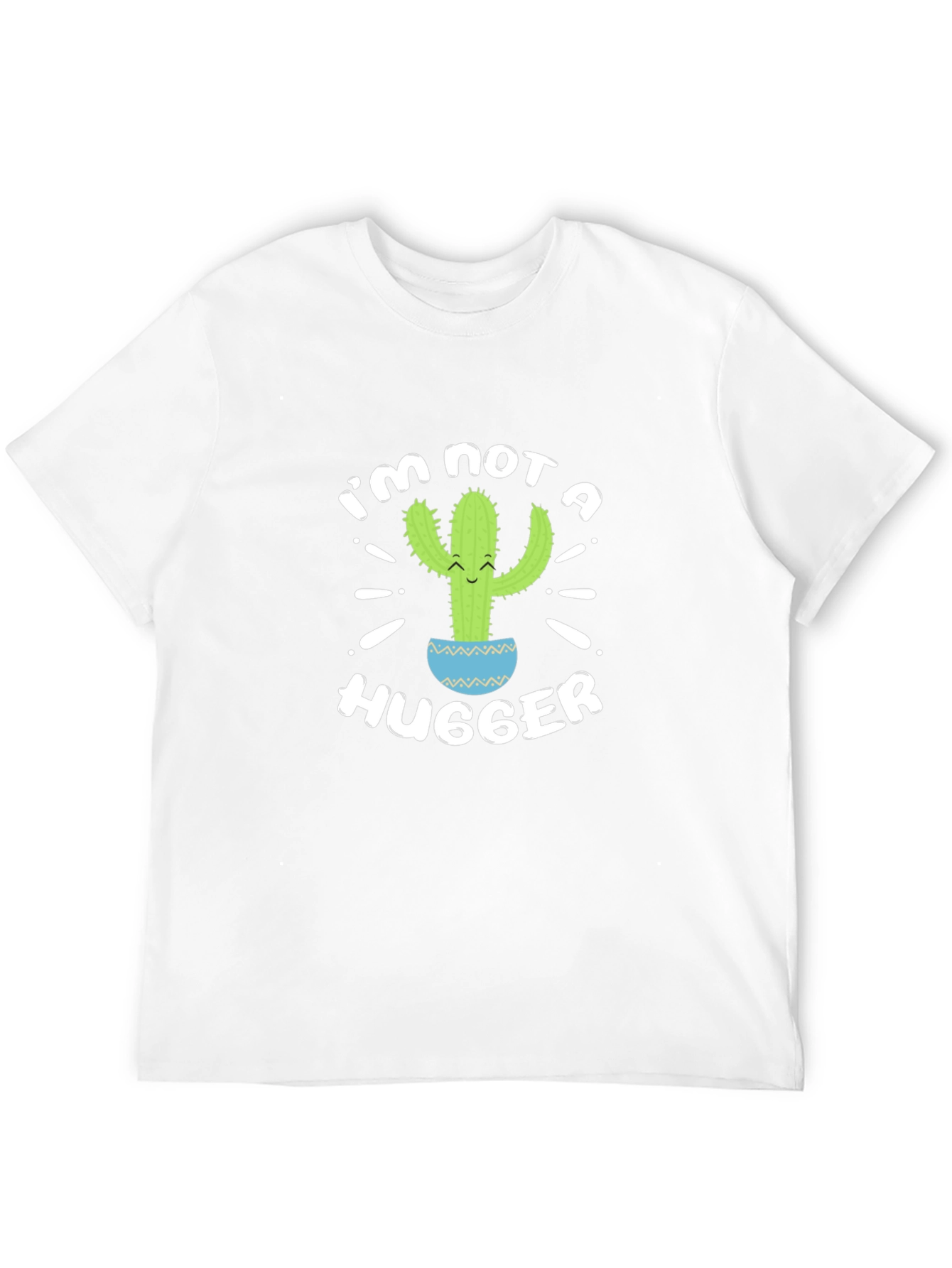 Im Not A Hugger Cactus Graphic T-Shirt