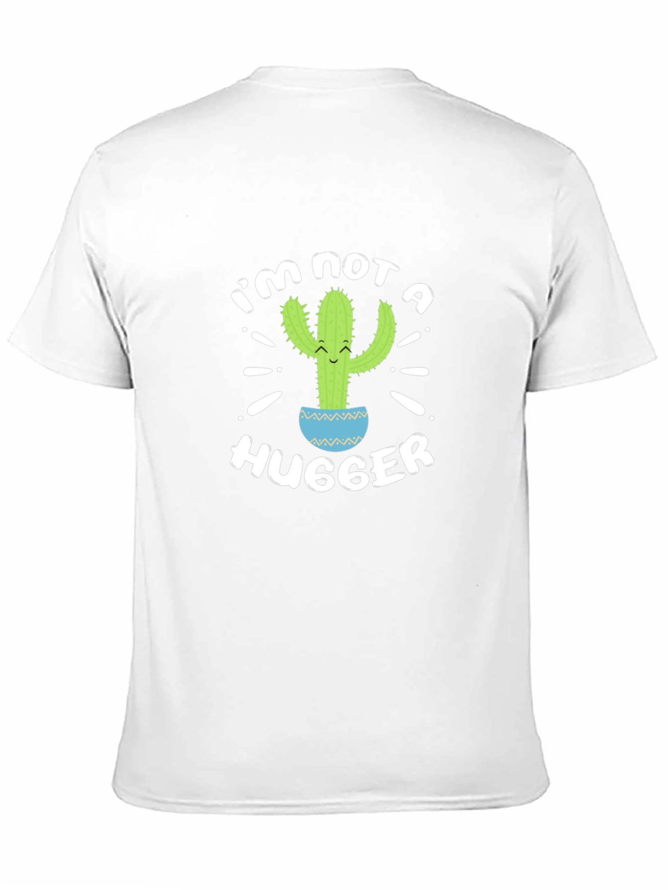 Im Not A Hugger Cactus Graphic T-Shirt