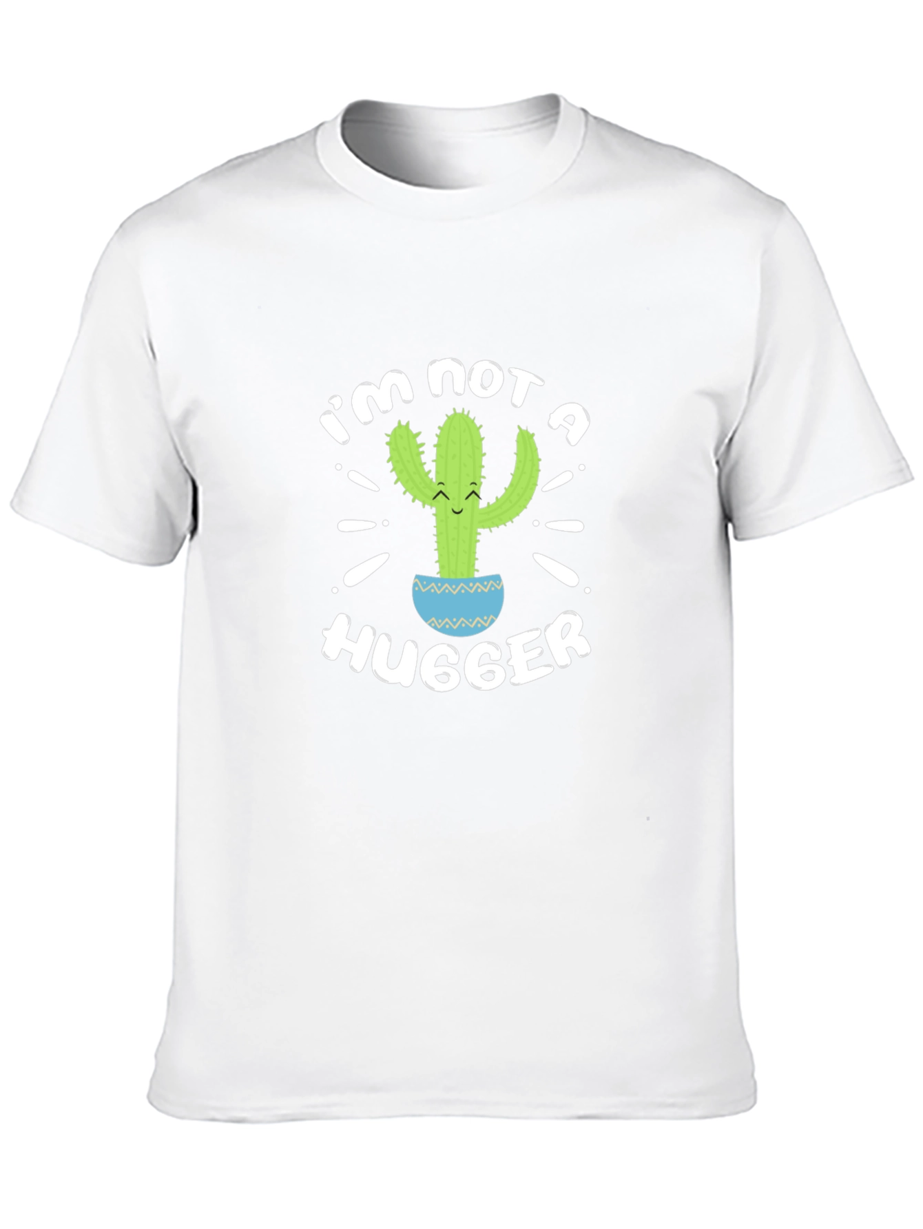 Im Not A Hugger Cactus Graphic T-Shirt